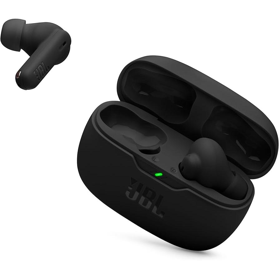 JBL Vibe Beam 2 Earbud Noise-Cancelling Bluetooth Earphones - Black Refurbished - JBL refurbished available on Backmarket