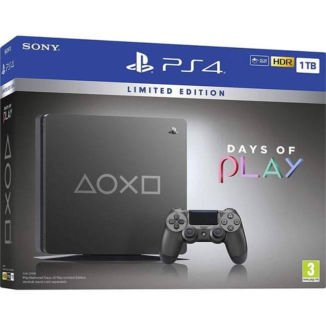 PlayStation 4 Slim 1000GB - Gray - Limited edition Days of play Refurbished - Sony refurbished available on Backmarket