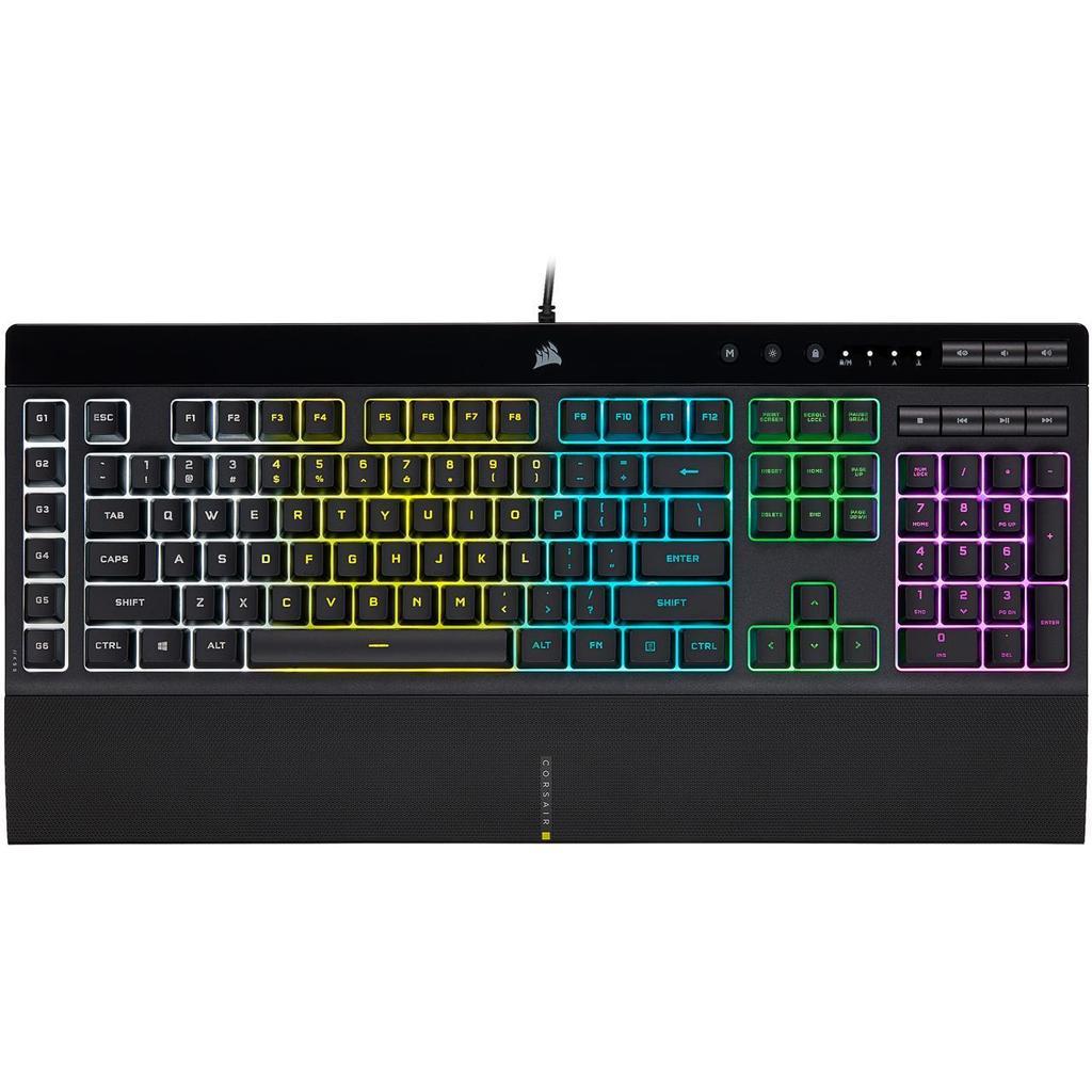 Corsair Keyboard QWERTY Backlit Keyboard K55 RGB Pro Refurbished - Corsair refurbished available on Backmarket