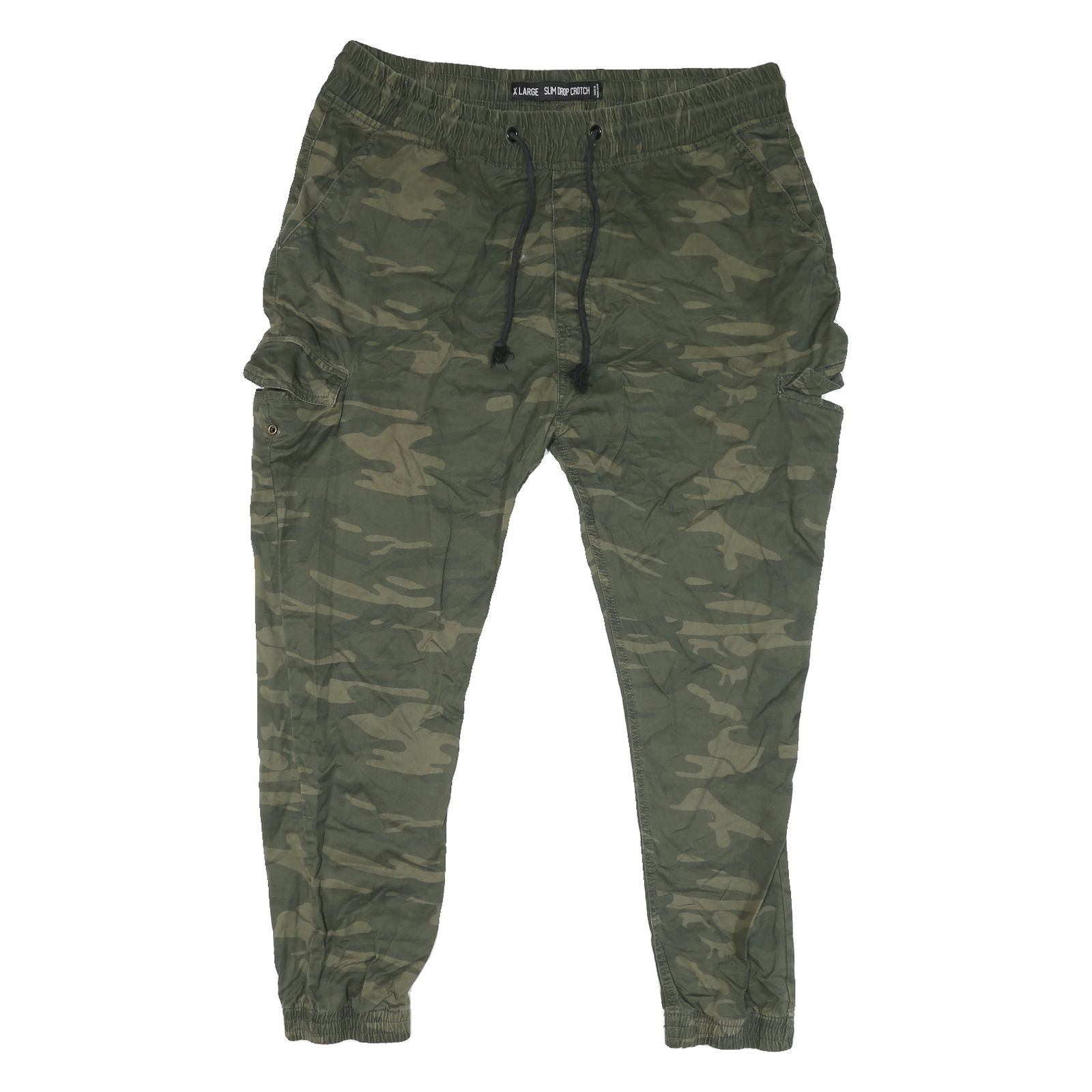 Buy Mens Cotton Blend Green Relaxed Camouflage Drawstring Jogger Trousers W40 L27 Refurbished - $23.39 Mens Cotton Blend Green Relaxed Camouflage Drawstring Jogger Trousers W40 L27 Refurbished - N/A refurbished available on Cerqular