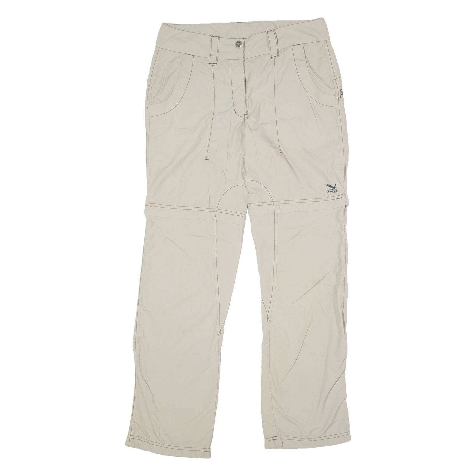 SALEWA Outdoor 2 in 1 Womens Trousers Beige Slim Straight W34 L30 Refurbished - N/A refurbished available on Cerqular