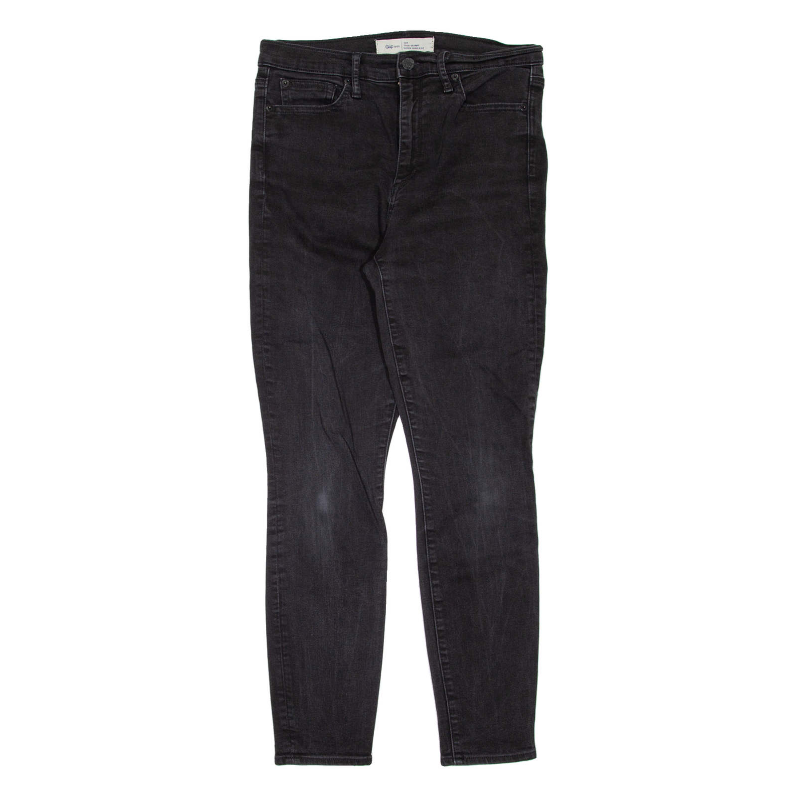 GAP Super High Rise Womens Jeans Black Slim Skinny W30 L27 Refurbished - N/A refurbished available on Cerqular