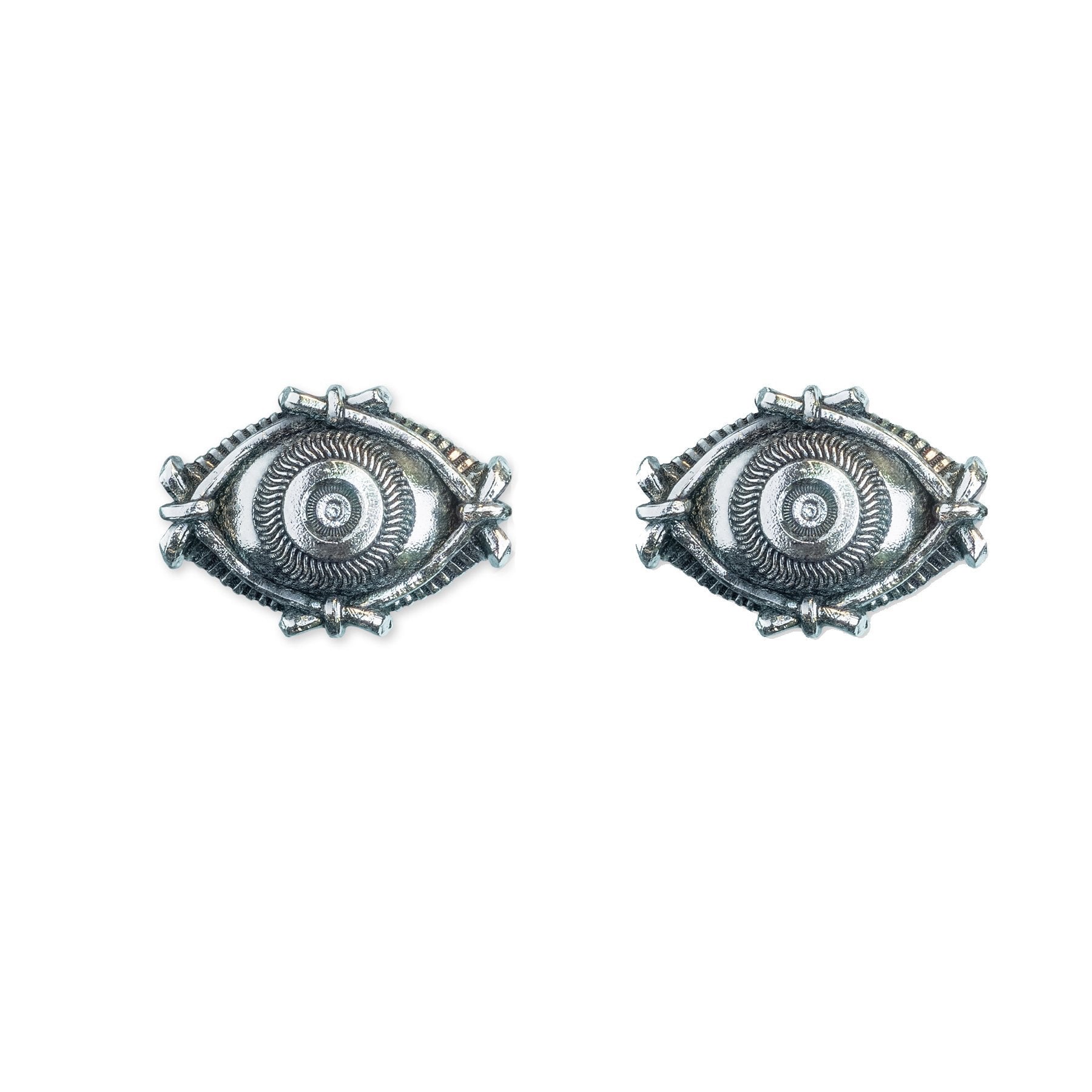 Eye Studs Silver | Size: 0.4 inch Refurbished - N/A (There is no well-known brand by the name "A refurbished available on Cerqular