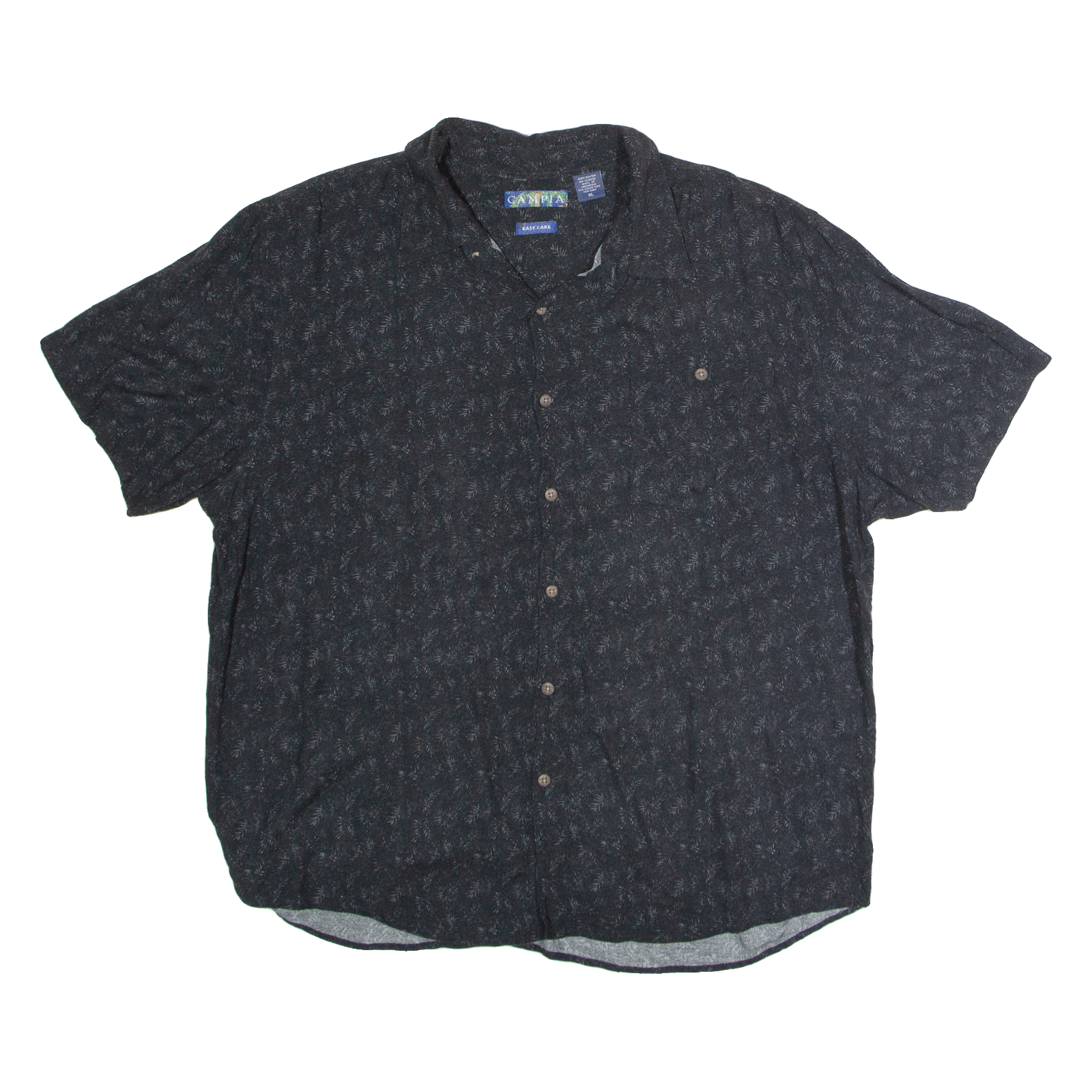 CAMPIA Mens Shirt Black 90s Floral XL Refurbished - N/A refurbished available on Cerqular