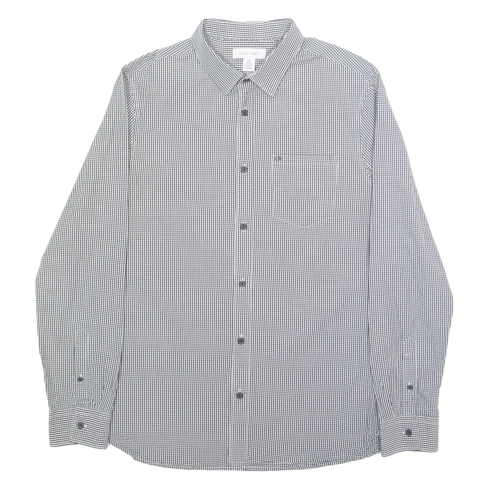 Buy CALVIN KLEIN Slim Fit Mens Shirt Black Check Long Sleeve M Refurbished - $17.15 CALVIN KLEIN Slim Fit Mens Shirt Black Check Long Sleeve M Refurbished - N/A refurbished available on Cerqular
