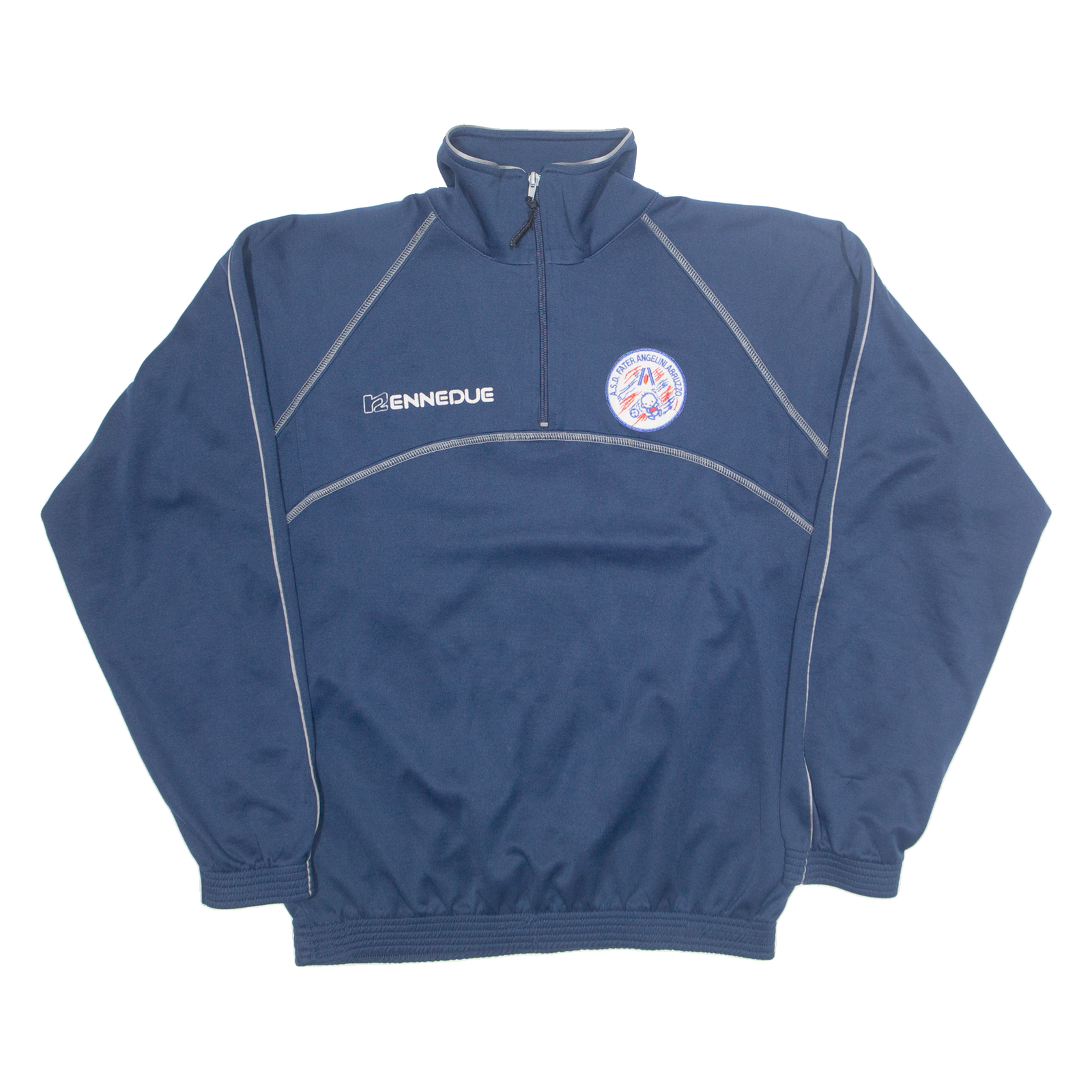 ENNEDUE Mens Sweatshirt Blue 1/4 Zip M Refurbished - N/A refurbished available on Cerqular