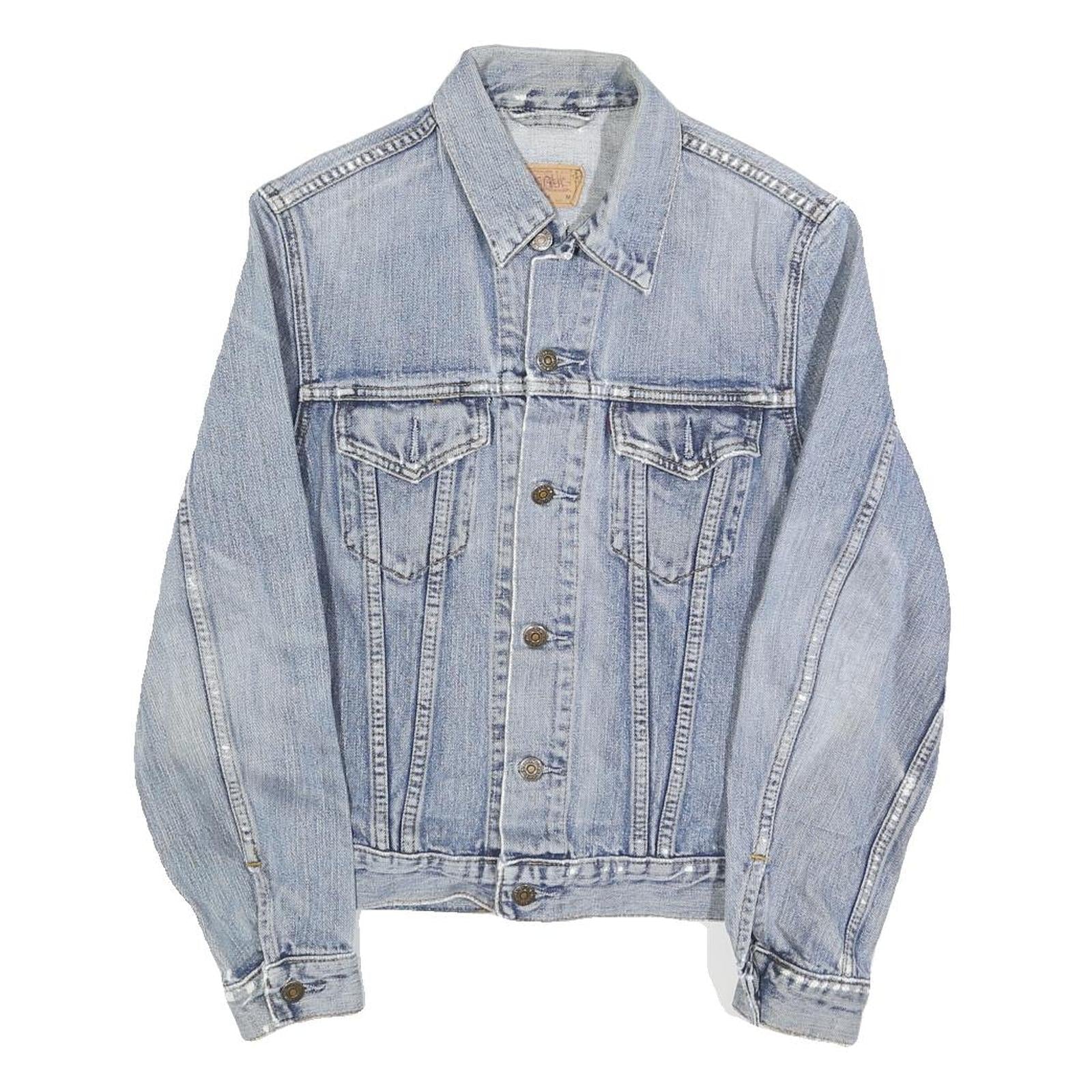 LEVI'S Womens Blue Denim Cotton Button Jacket M Classic Fit Casual Outerwear Refurbished - N/A refurbished available on Cerqular