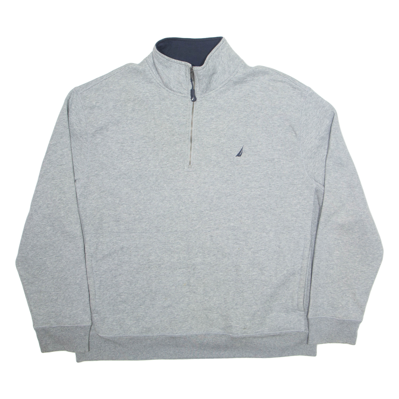 NAUTICA Mens Sweatshirt Grey 1/4 Zip XL Refurbished - N/A refurbished available on Cerqular