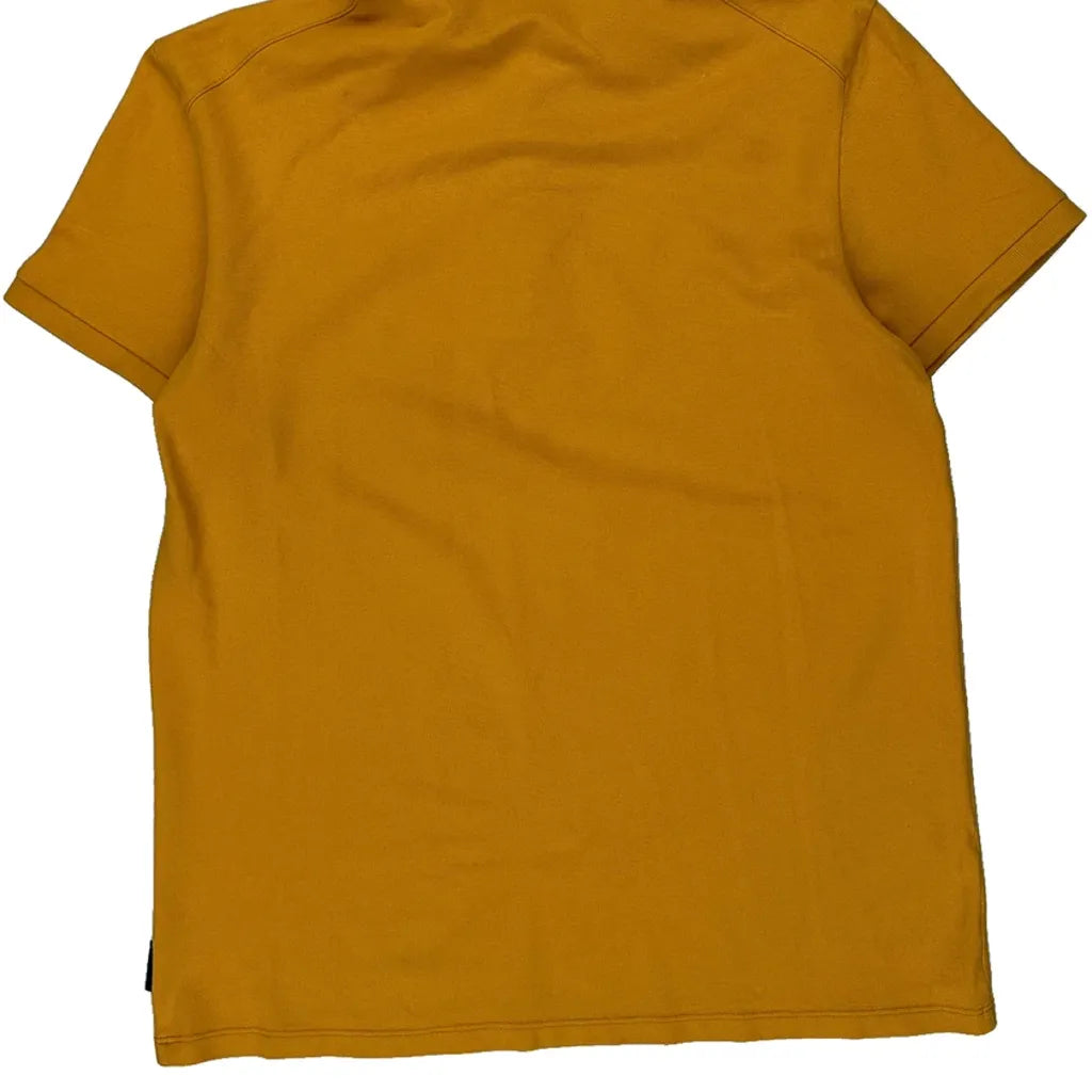 Armani Exchange Polo Shirt - Large Yellow Cotton Refurbished - Thrifted (note: this is a term often used to describe second- refurbished available on Cerqular