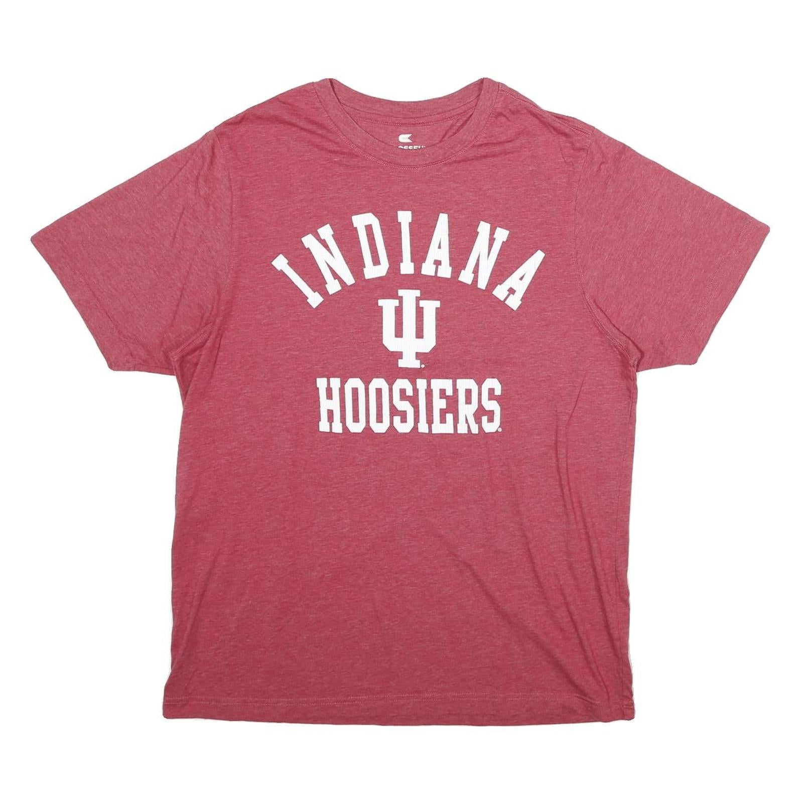 COLOSSEUM Mens Red Indiana Hoosiers T-Shirt L Short Sleeve Crew Neck Cotton Refurbished - N/A refurbished available on Cerqular