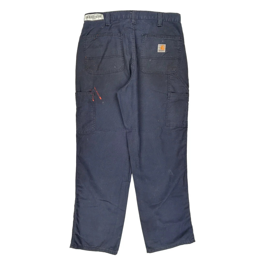Buy Carhartt Carpenter Trousers - 32W 30L Navy Cotton Blend Refurbished - $26.79 Carhartt Carpenter Trousers - 32W 30L Navy Cotton Blend Refurbished - Thrifted (note: this is a term often used to describe second- refurbished available on Cerqular