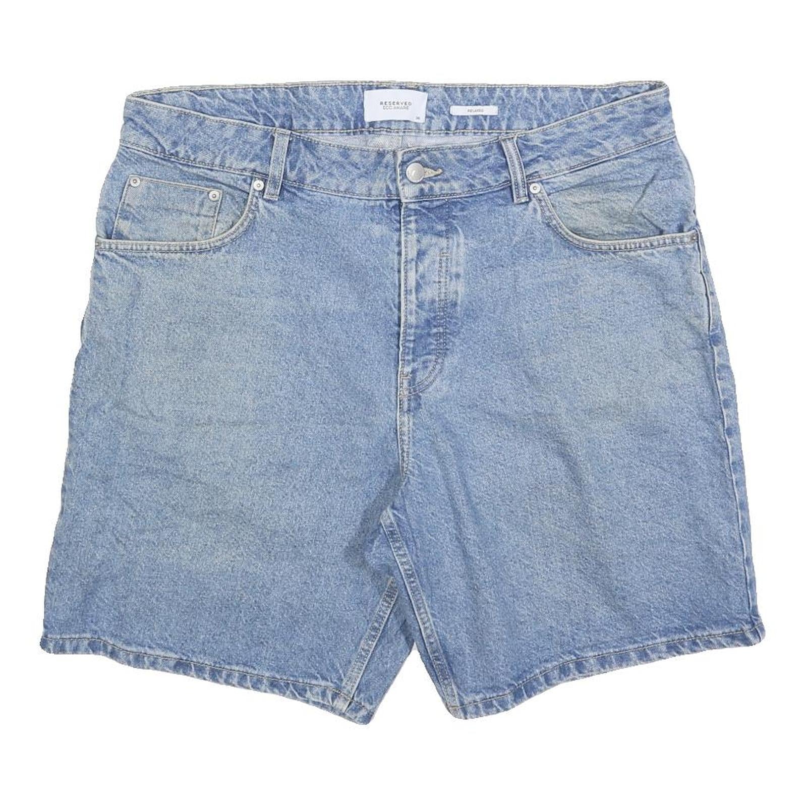 Buy RESERVED Mens Denim Blue Shorts L W36 Cotton Blend Casual Classic Fit Zip Refurbished - $18.19 RESERVED Mens Denim Blue Shorts L W36 Cotton Blend Casual Classic Fit Zip Refurbished - N/A refurbished available on Cerqular