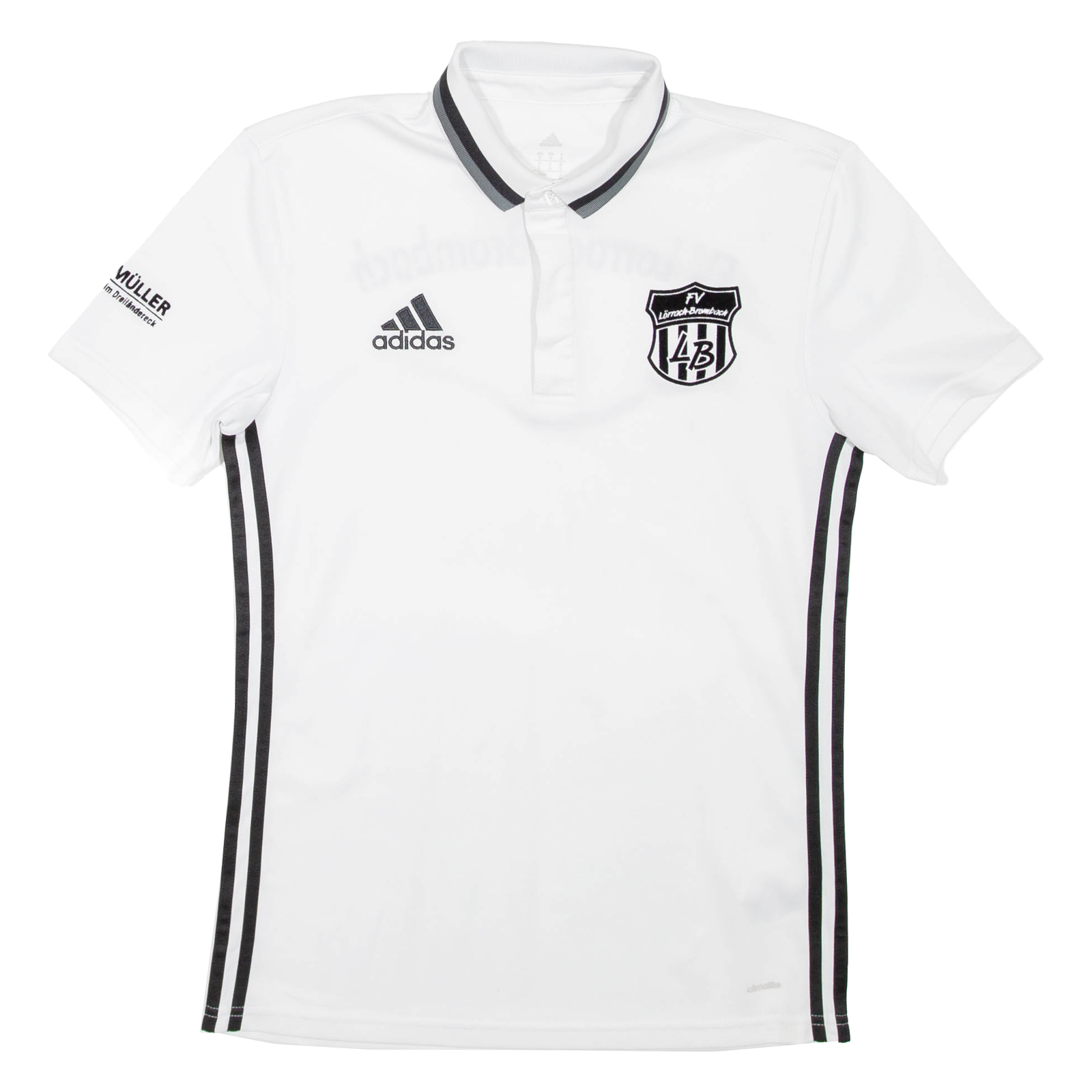 ADIDAS FV Lörrach-Brombach Mens Football Shirt T-Shirt White Button Neck S Refurbished - N/A refurbished available on Cerqular