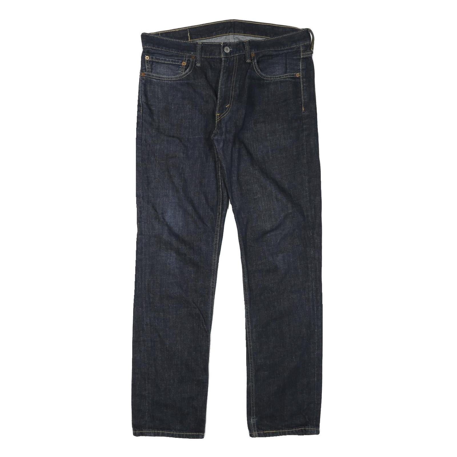 LEVI'S 511 Mens Slim Dark Blue Denim W34 L32 Zip Cotton Blend Jeans Refurbished - N/A refurbished available on Cerqular