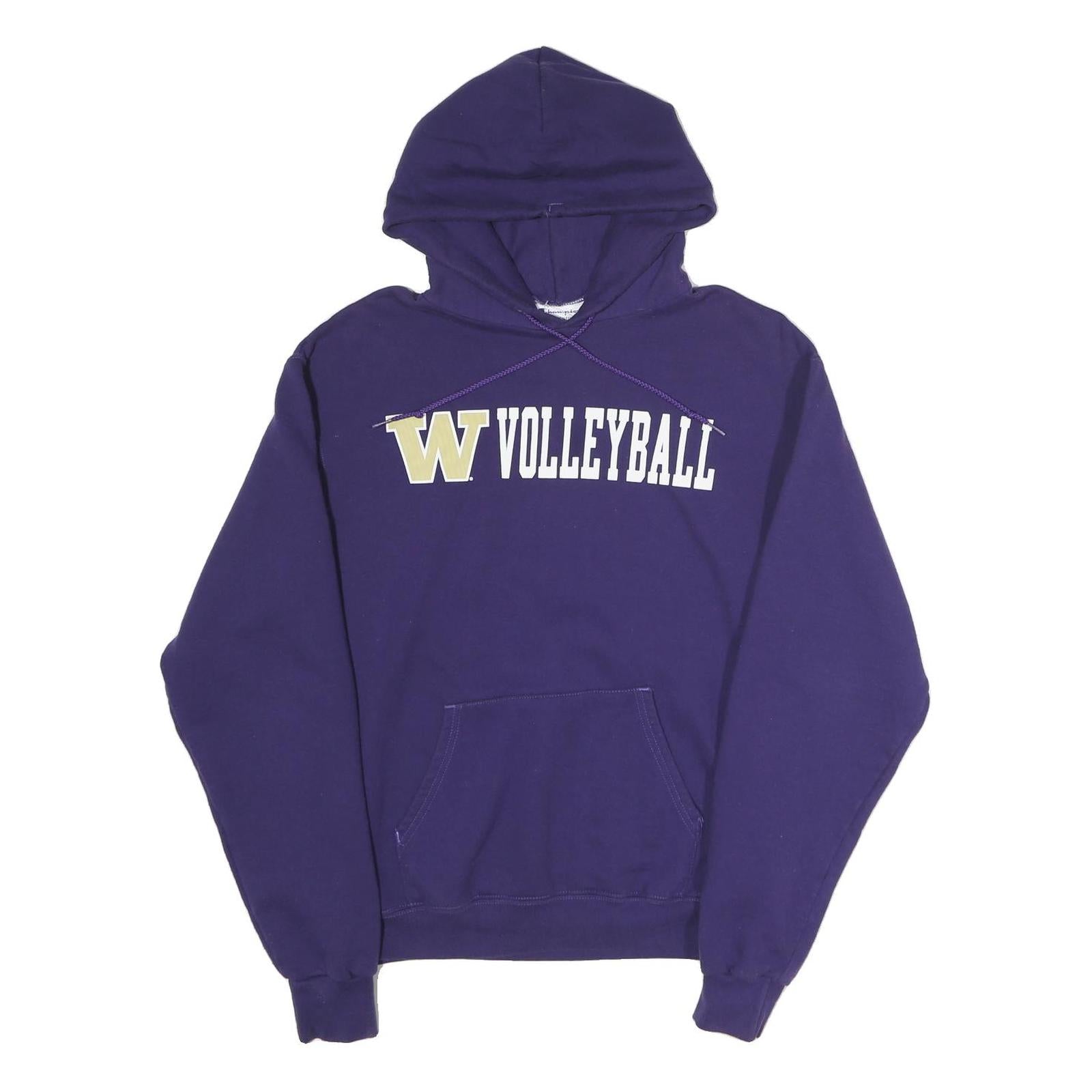 CHAMPION Womens Purple W Volleyball Pullover Hoodie M Cotton Blend Casual Refurbished - N/A refurbished available on Cerqular