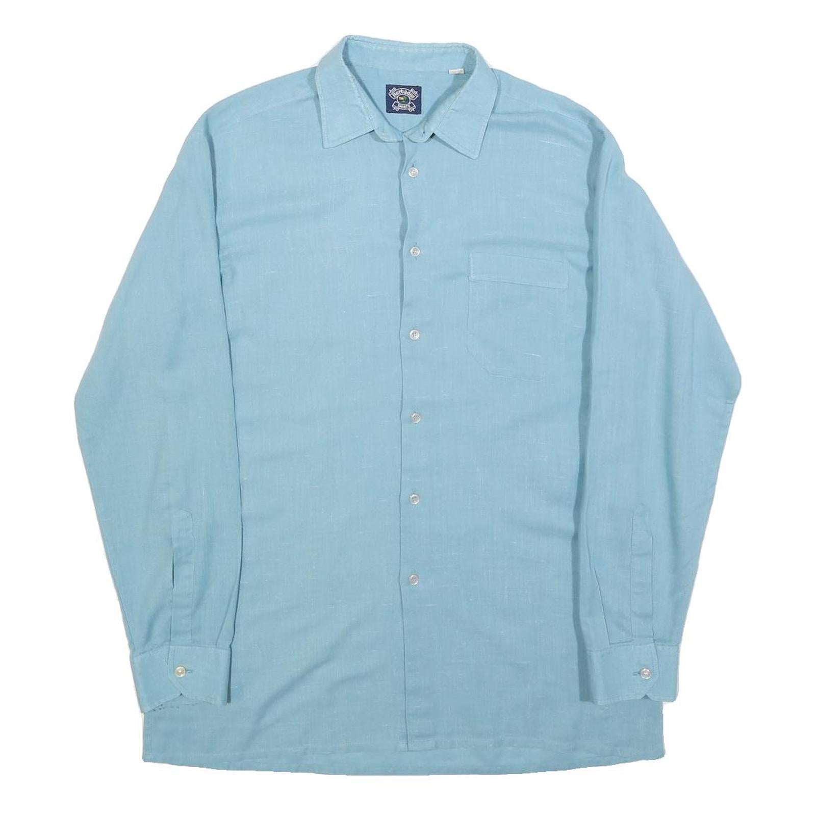 Buy BARBADOS Mens Blue Cotton Shirt M Classic Long Sleeve Button Shirt Casual Refurbished - $16.89 BARBADOS Mens Blue Cotton Shirt M Classic Long Sleeve Button Shirt Casual Refurbished - N/A refurbished available on Cerqular