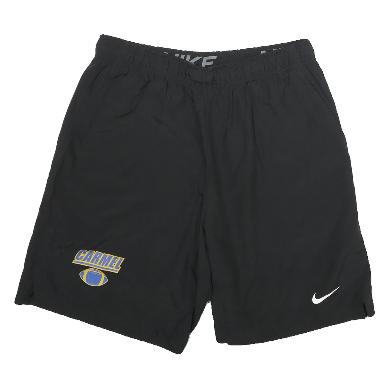 NIKE Mens Black Sports Casual Shorts L W30 Comfortable Polyester Athletic Refurbished - N/A refurbished available on Cerqular