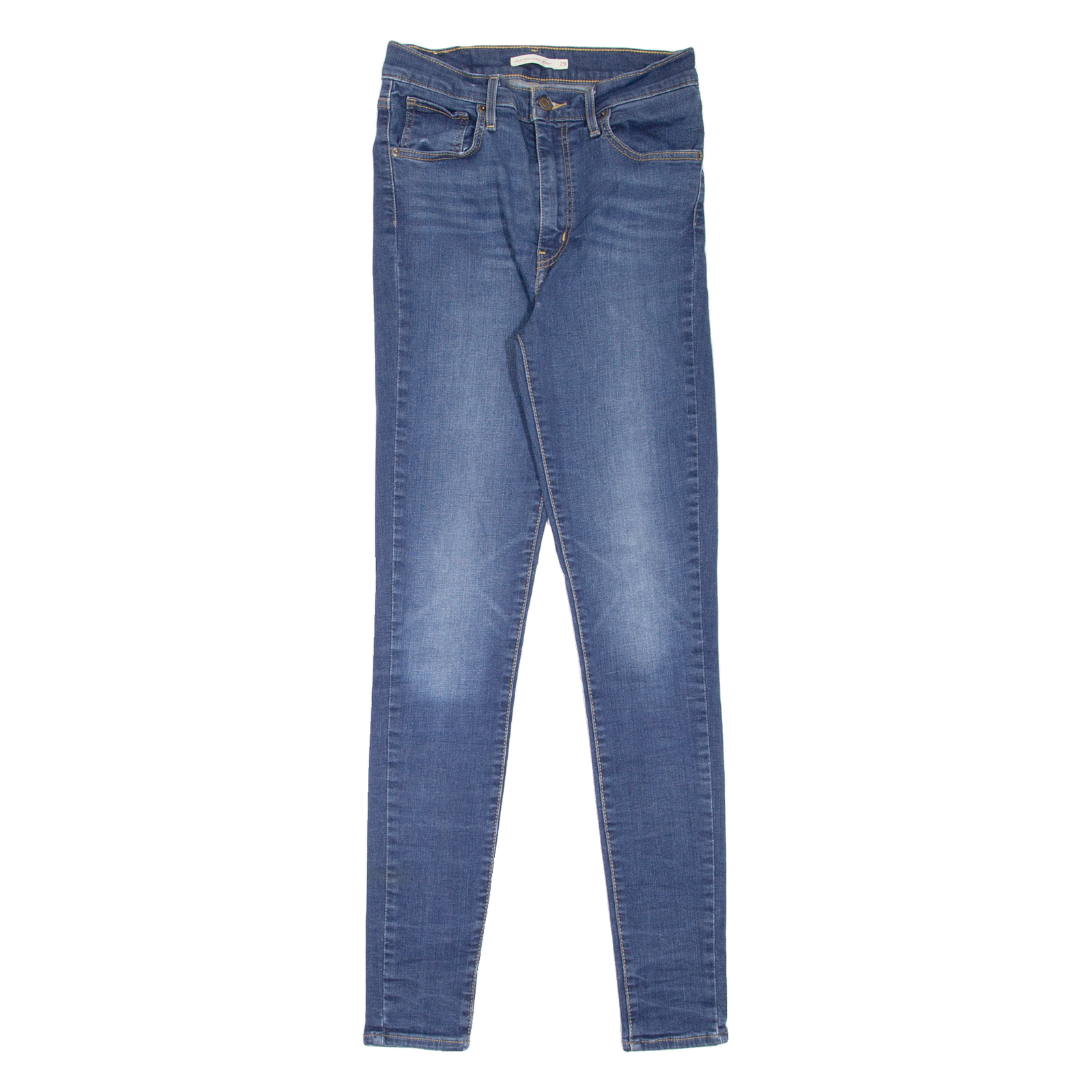 LEVI'S Mile High Womens Jeans Blue Slim Skinny Stone Wash W25 L32 Refurbished - N/A refurbished available on Cerqular