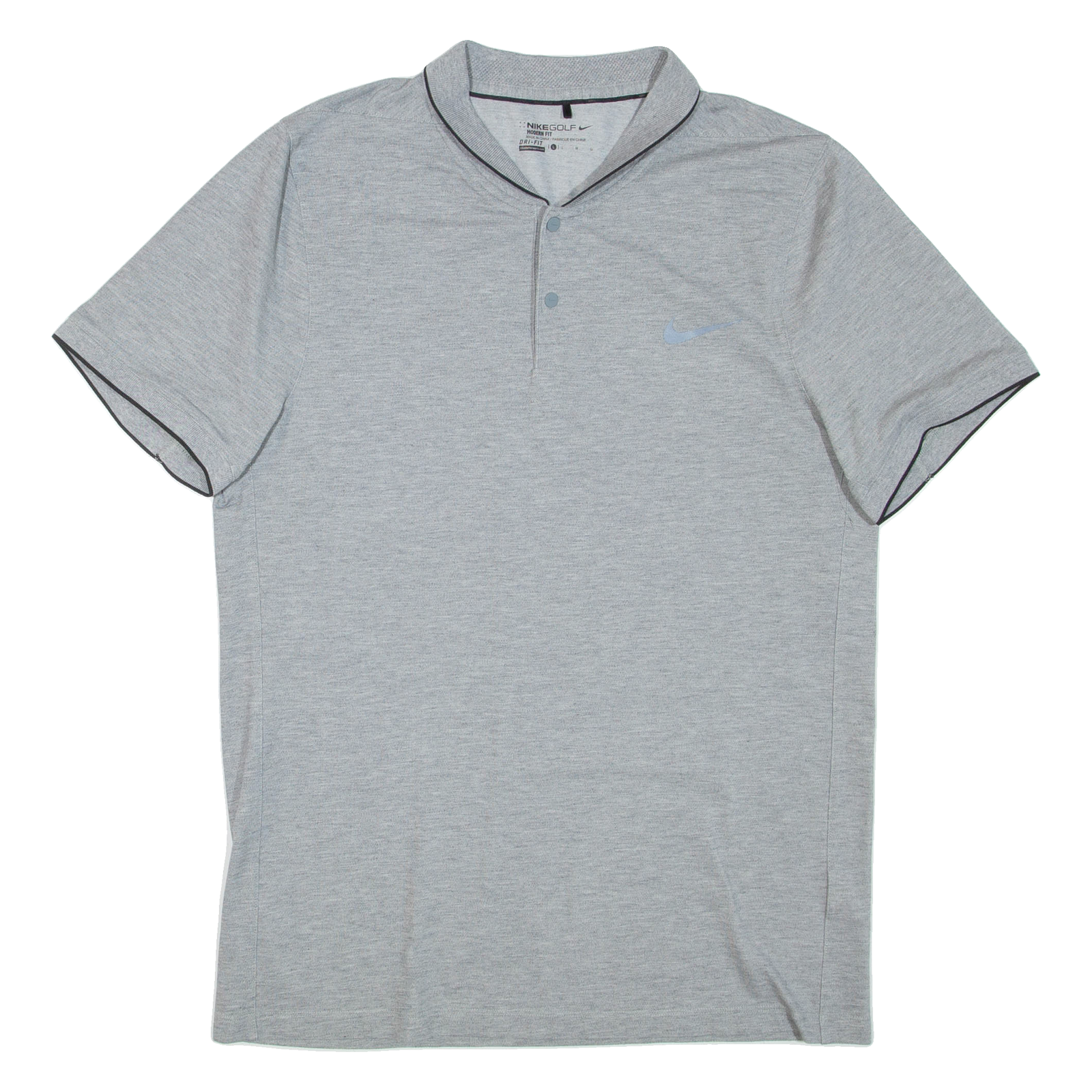 NIKE GOLF Mens Polo Shirt Grey L Refurbished - N/A refurbished available on Cerqular