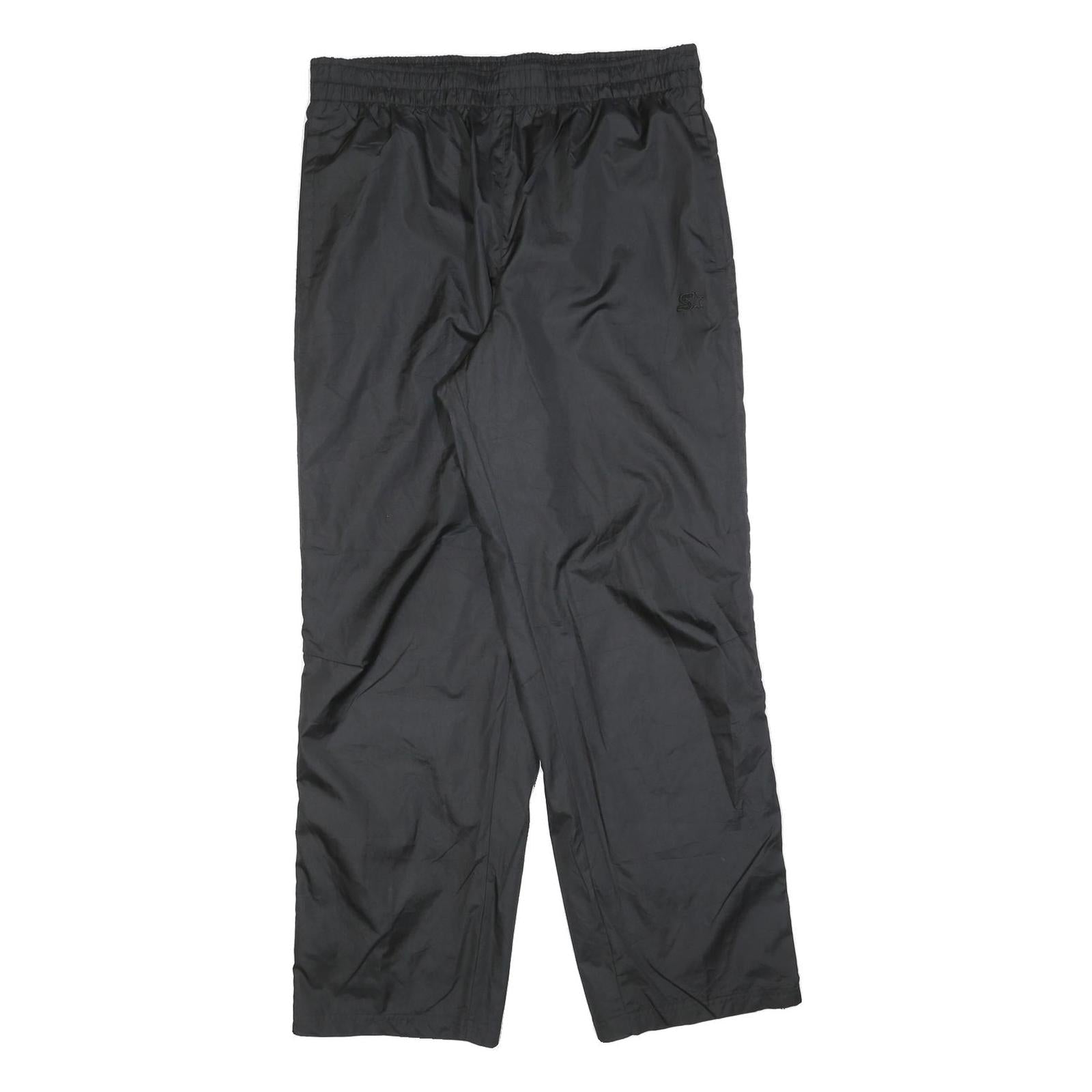 STARTER Mens Joggers Black M W34 L30 Relaxed Straight Polyester Blend Sportswear Refurbished - N/A refurbished available on Cerqular