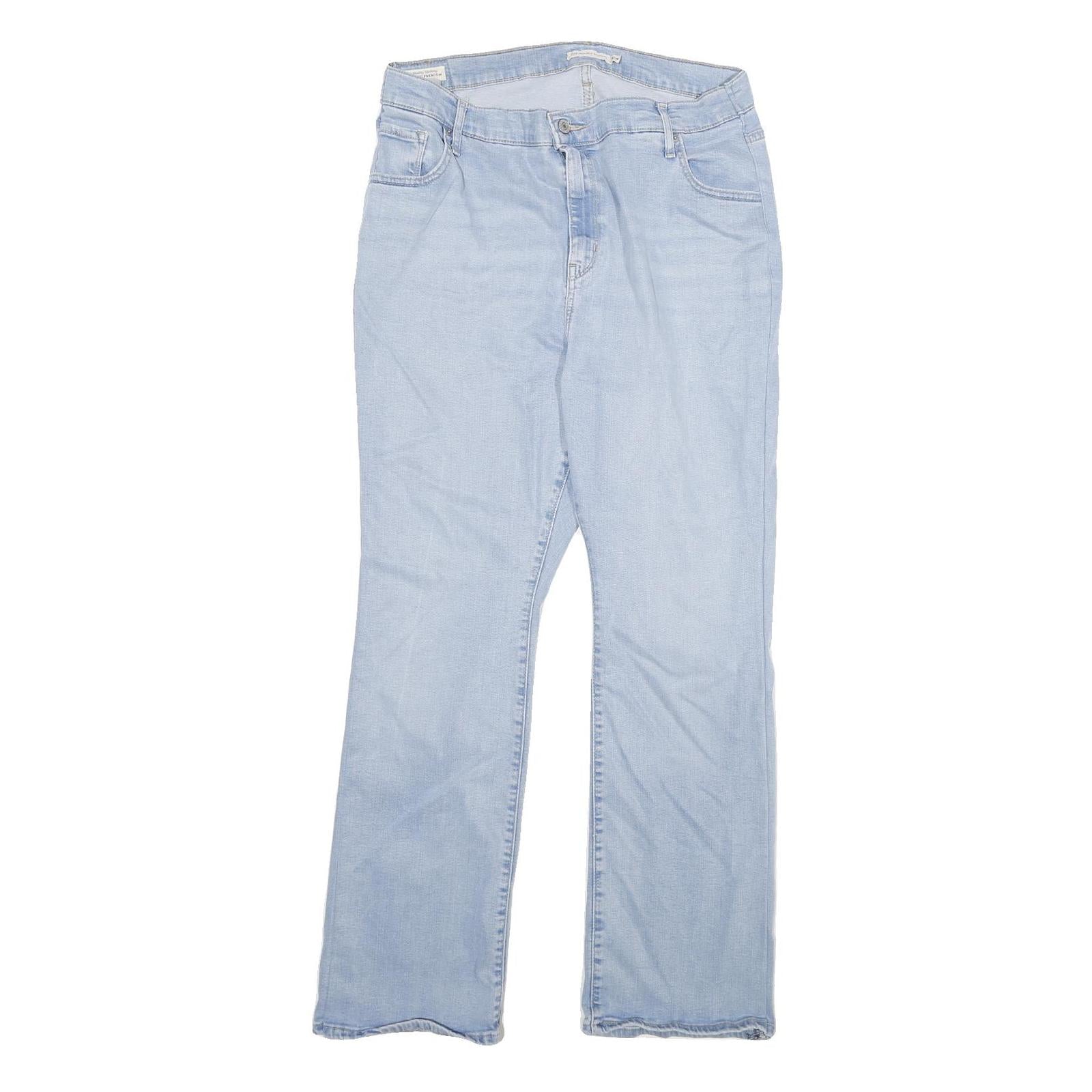 LEVI'S 725 Womens Relaxed Straight Denim Light W34 L29 Cotton Blend Zip Jeans Refurbished - N/A refurbished available on Cerqular