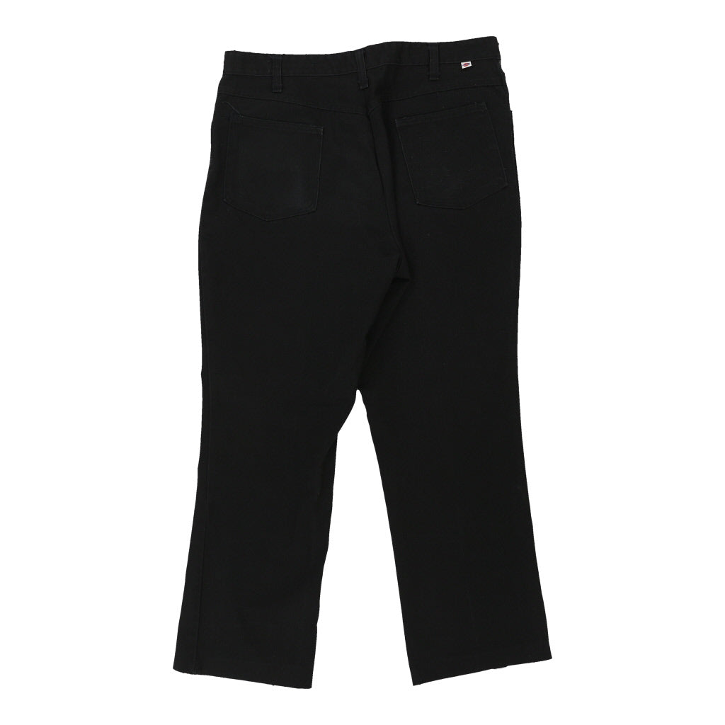 Dickies Trousers - 35W 30L Black Cotton Blend Refurbished - Thrifted (note: this is a term often used to describe second- refurbished available on Cerqular