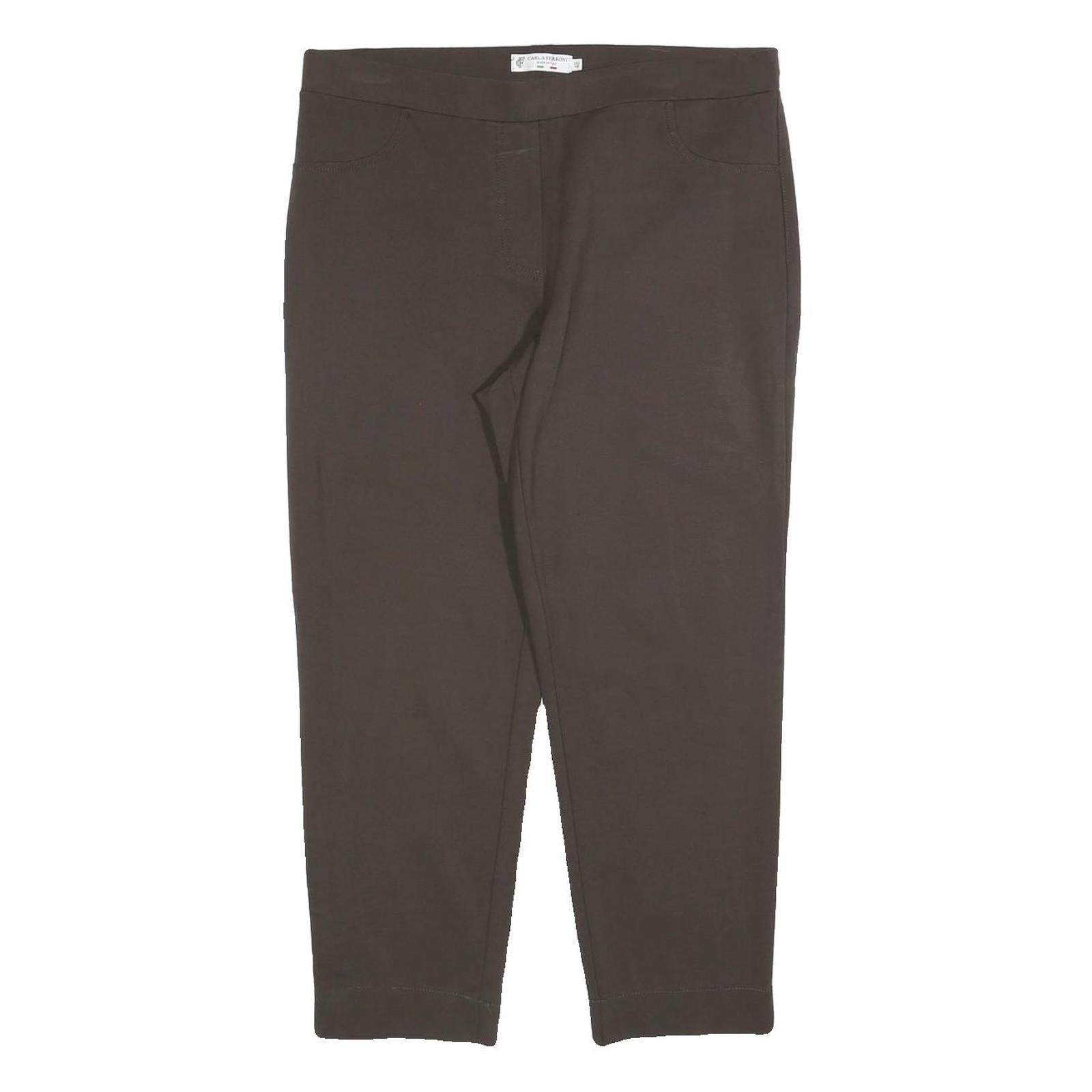 Buy CARLA FERRONI Womens Polyester Blend Slim Brown Trousers W34 L27 Zip Closure Refurbished - $20.79 CARLA FERRONI Womens Polyester Blend Slim Brown Trousers W34 L27 Zip Closure Refurbished - N/A refurbished available on Cerqular