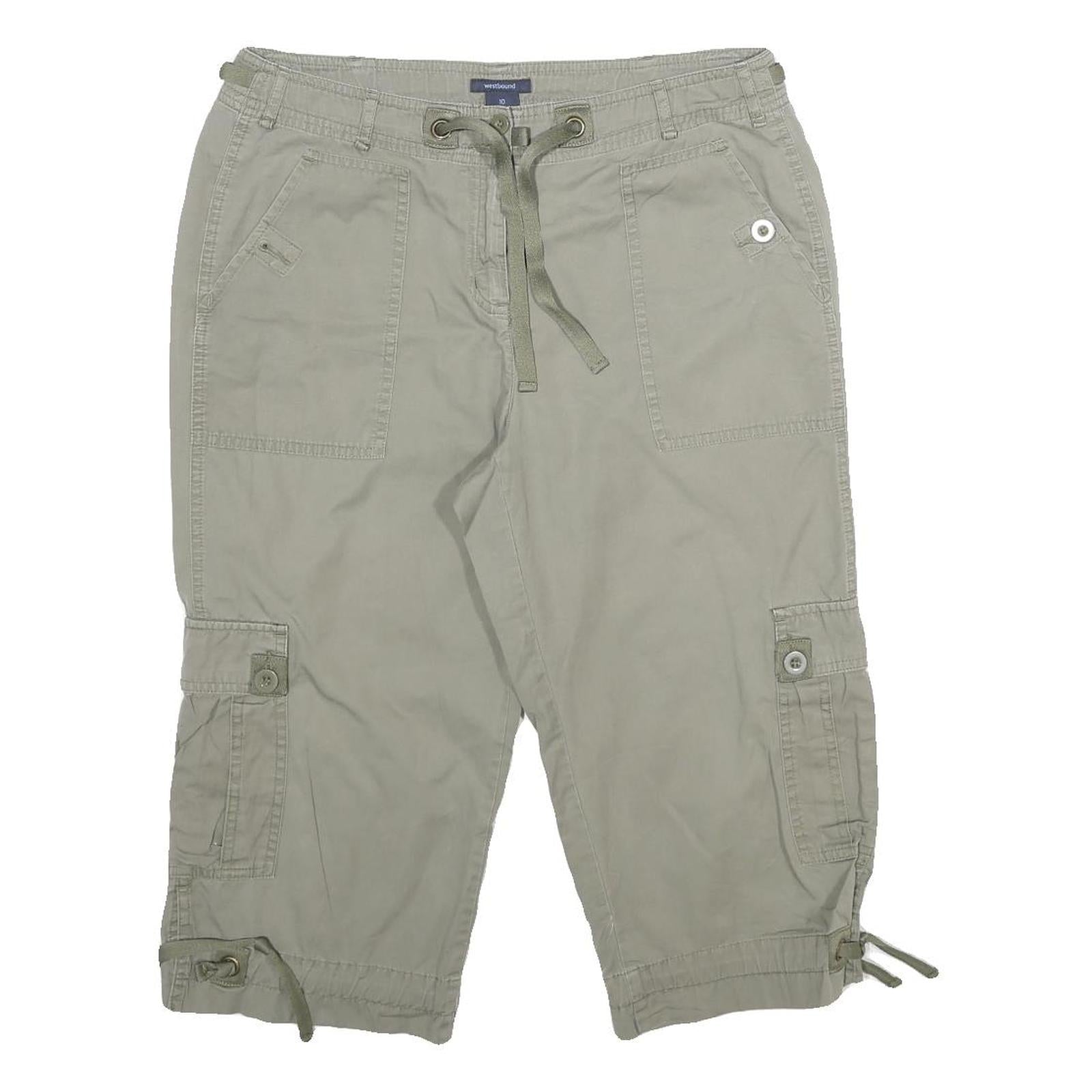 WESTBOUND Womens Shorts Beige Cargo Casual UK 14 W32 Cotton Drawstring Pockets Refurbished - N/A refurbished available on Cerqular