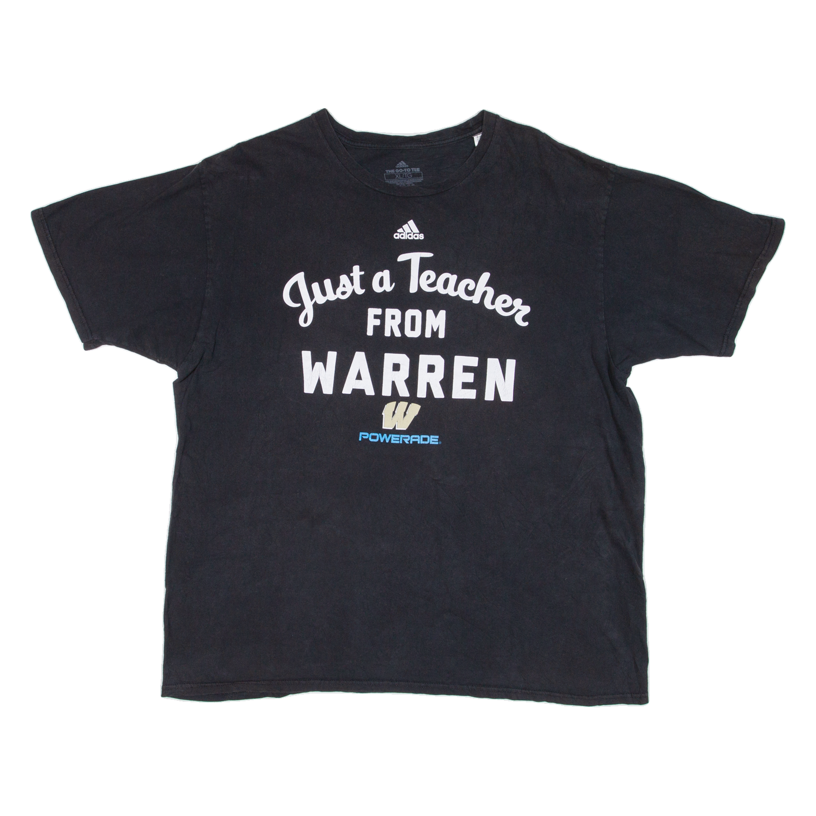 ADIDAS Just A Teacher From Warren Mens T-Shirt Black XL Refurbished - N/A refurbished available on Cerqular