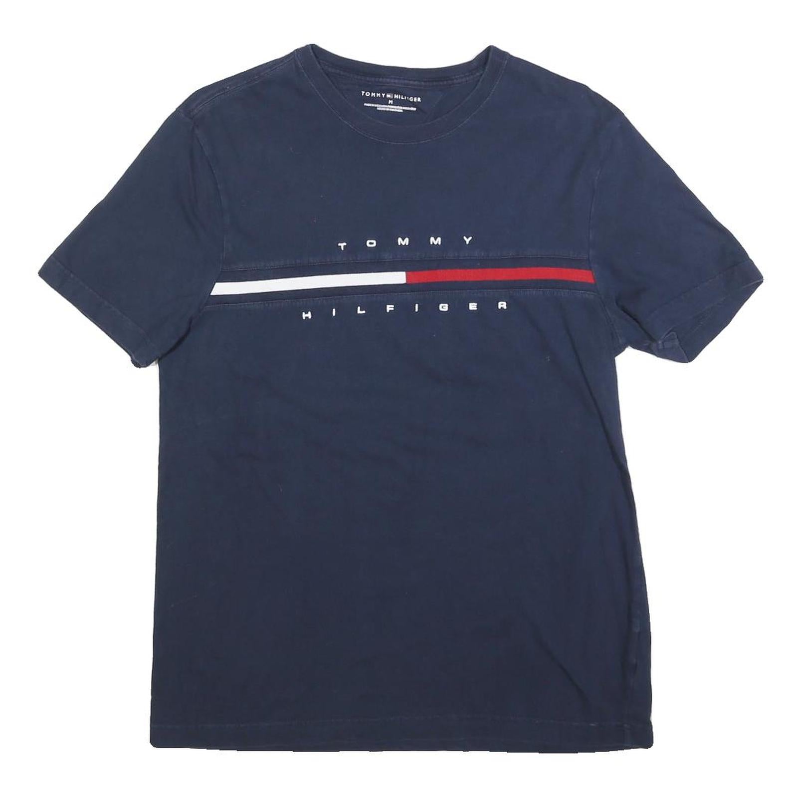 Buy TOMMY HILFIGER Mens Blue Navy T-Shirt M Short Sleeve Crew Neck Cotton Blend Logo Refurbished - $22.09 TOMMY HILFIGER Mens Blue Navy T-Shirt M Short Sleeve Crew Neck Cotton Blend Logo Refurbished - N/A refurbished available on Cerqular