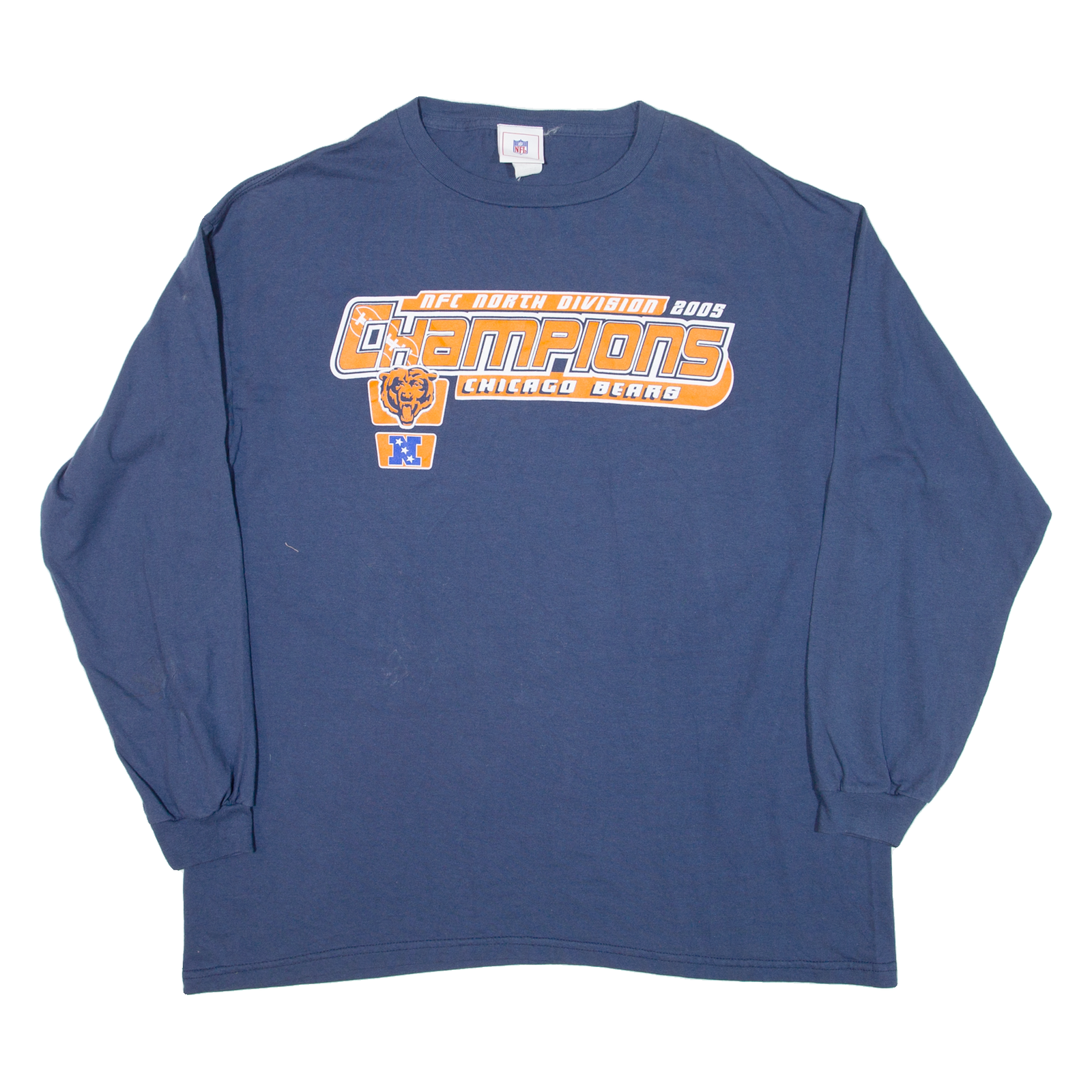 NFL Chicago Bears Mens T-Shirt Blue Long Sleeve USA XL Refurbished - N/A refurbished available on Cerqular