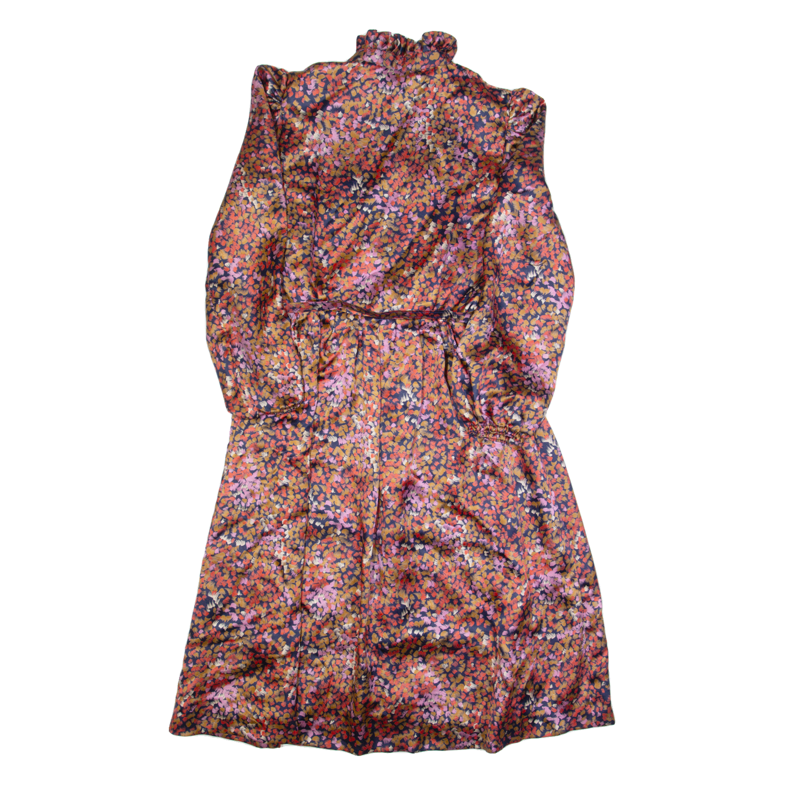 Womens A-Line Dress Pink Spotted Long Sleeve Long S Refurbished - N/A refurbished available on Cerqular
