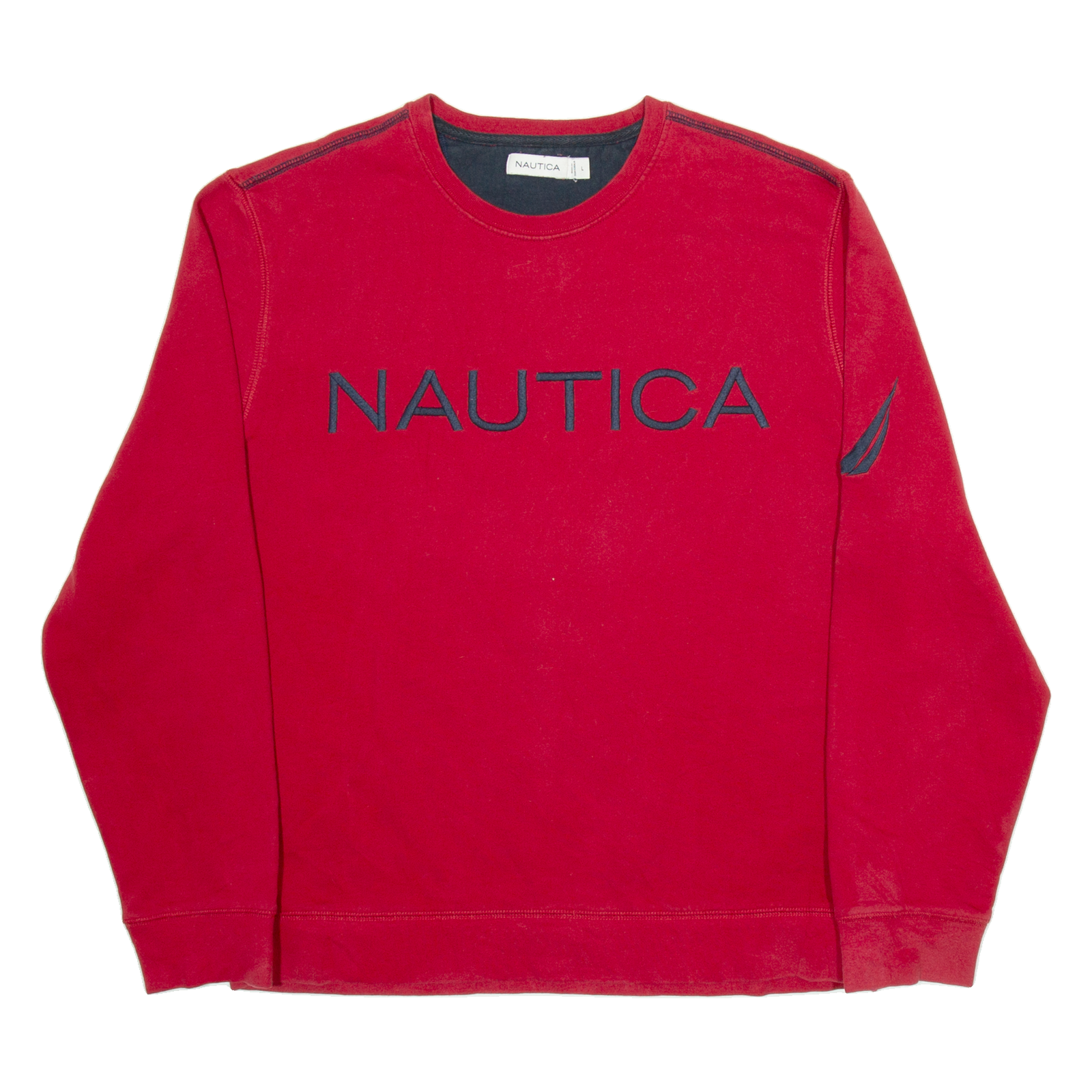 NAUTICA Mens Sweatshirt Red L Refurbished - N/A refurbished available on Cerqular