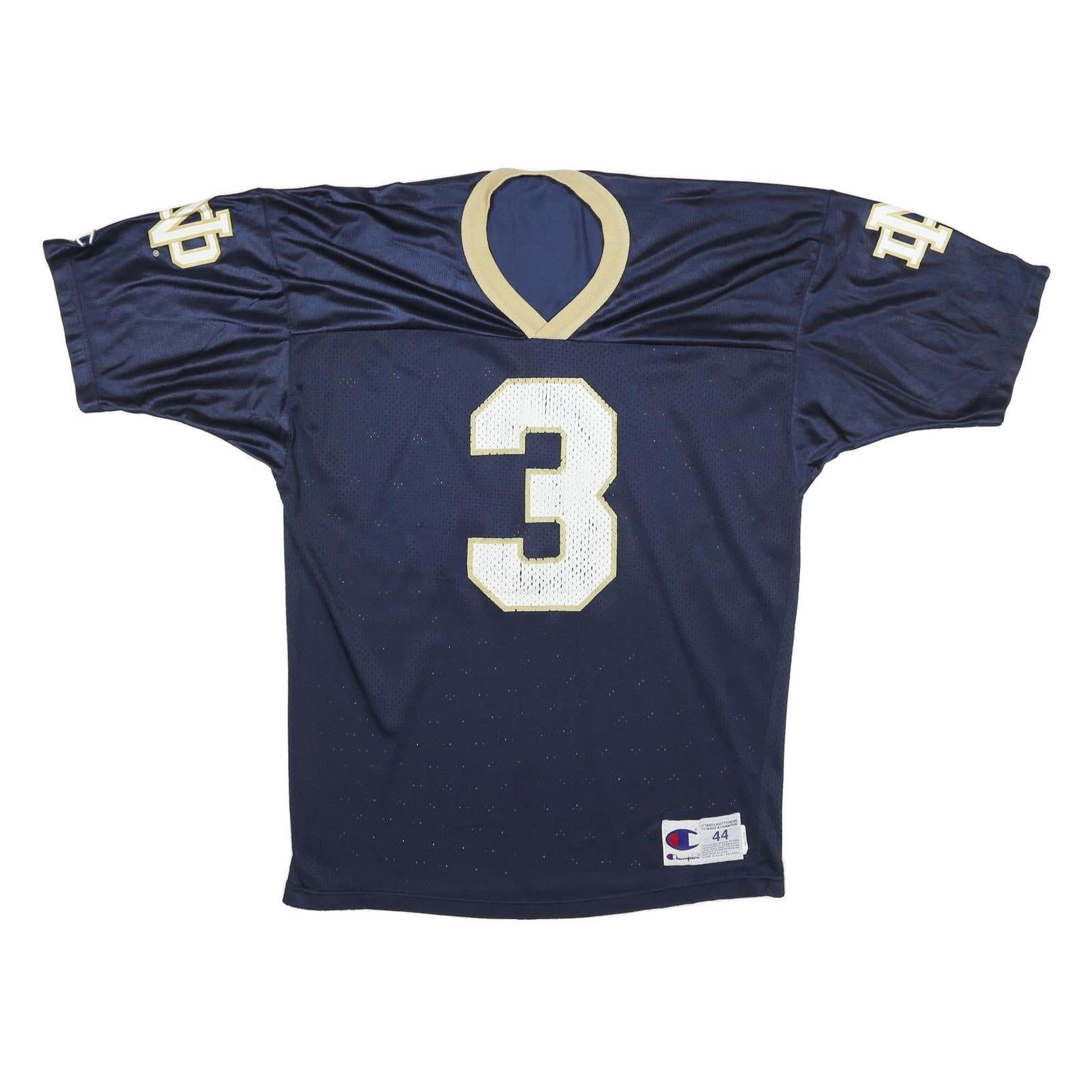 CHAMPION Mens Navy & Gold Graphic T-Shirt L Short Sleeve V-Neck Sports Jersey Refurbished - N/A refurbished available on Cerqular
