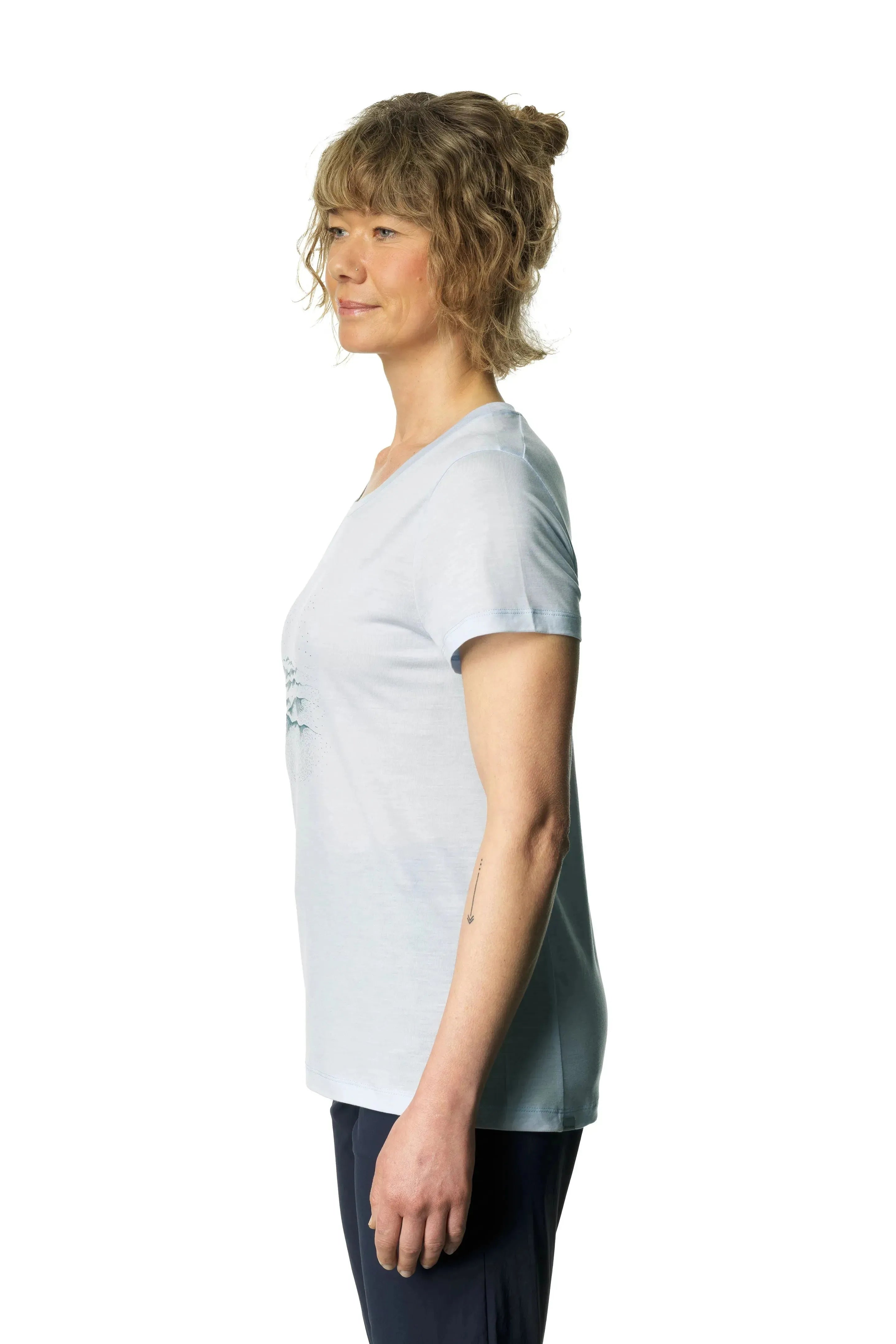 W's Tree Message Tee | Color: Bluetiful | Size: L Refurbished - Houdini Sportswear refurbished available on Cerqular