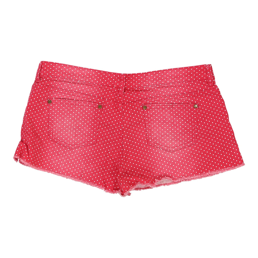 Tezenis Polka Dot Shorts - 34W UK 14 Red Cotton Blend Refurbished - Thrifted (note: this is a term often used to describe second- refurbished available on Cerqular