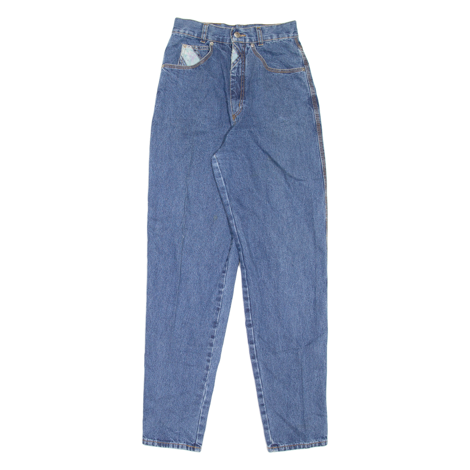 REAL ORIGINAL CLOTHING Womens Jeans Blue Regular Mom 90s W23 L30 Refurbished - N/A refurbished available on Cerqular