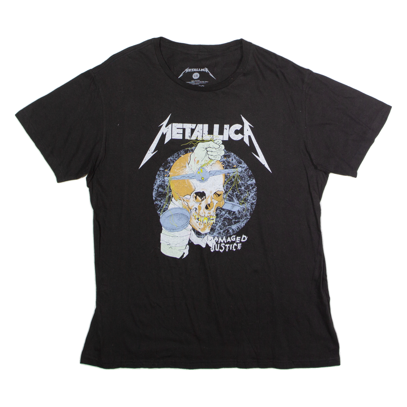 Buy METALLICA Damaged Justice Mens Band T-Shirt Black Crew Neck L Refurbished - $50.69 METALLICA Damaged Justice Mens Band T-Shirt Black Crew Neck L Refurbished - N/A refurbished available on Cerqular
