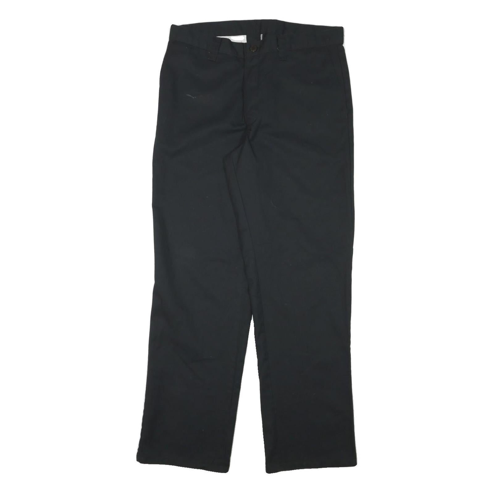 DICKIES Mens Regular Fit Black Cotton Blend Trousers W32 L31 Workwear Zip Refurbished - N/A refurbished available on Cerqular