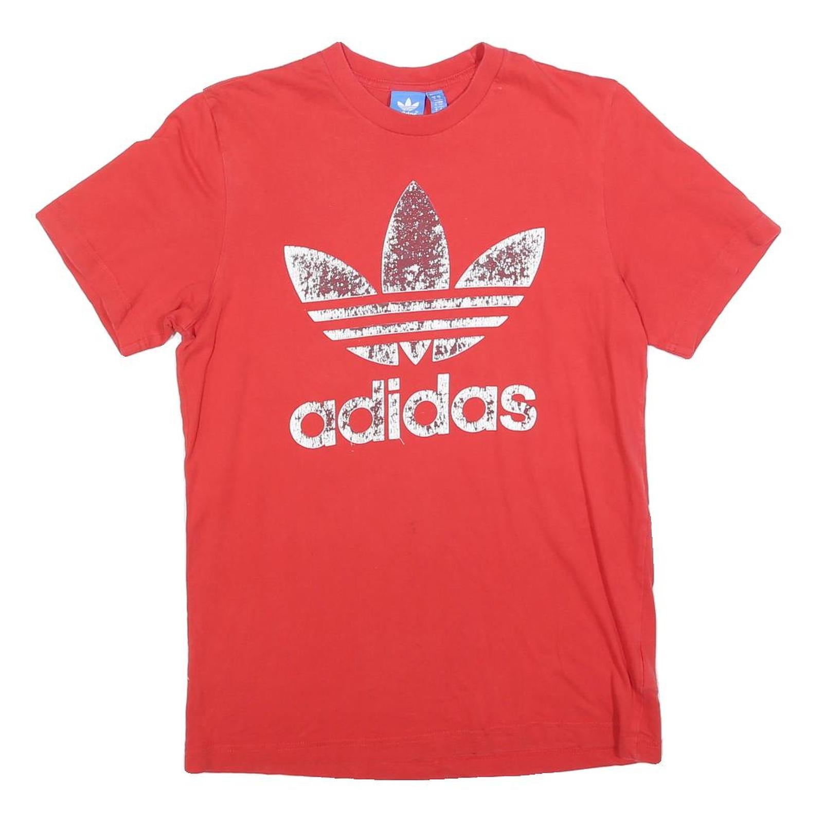 Buy ADIDAS Mens Red Crew Neck Short Sleeve Graphic T-Shirt S Cotton Blend Refurbished - $16.89 ADIDAS Mens Red Crew Neck Short Sleeve Graphic T-Shirt S Cotton Blend Refurbished - N/A refurbished available on Cerqular