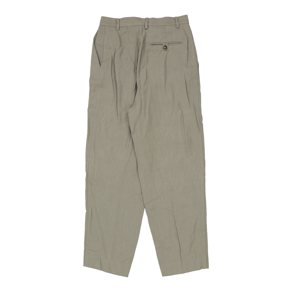 Benetton Trousers - 26W 27L Beige Cotton Blend Refurbished - Thrifted (note: this is a term often used to describe second- refurbished available on Cerqular