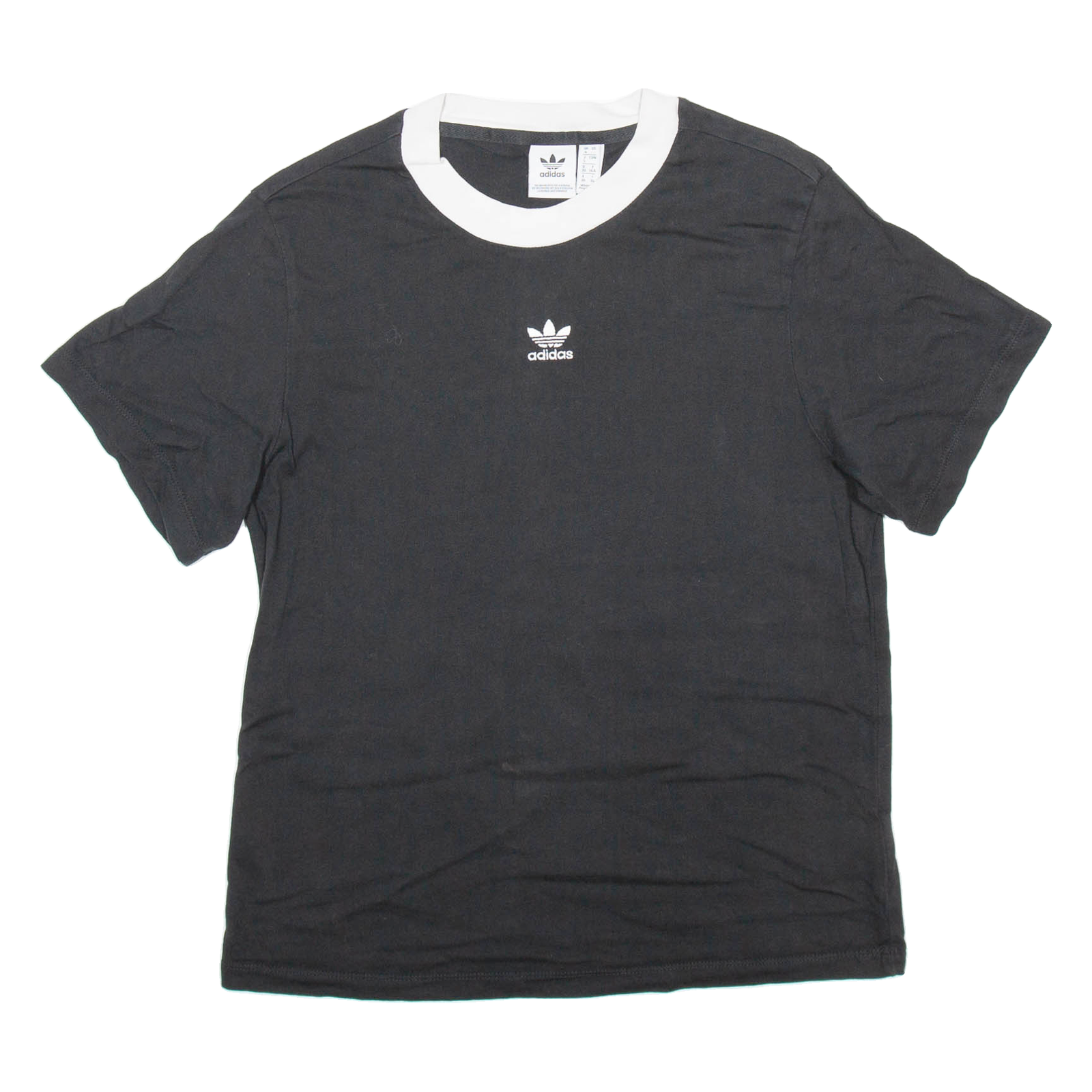 ADIDAS Womens T-Shirt Black UK 4 Refurbished - N/A refurbished available on Cerqular