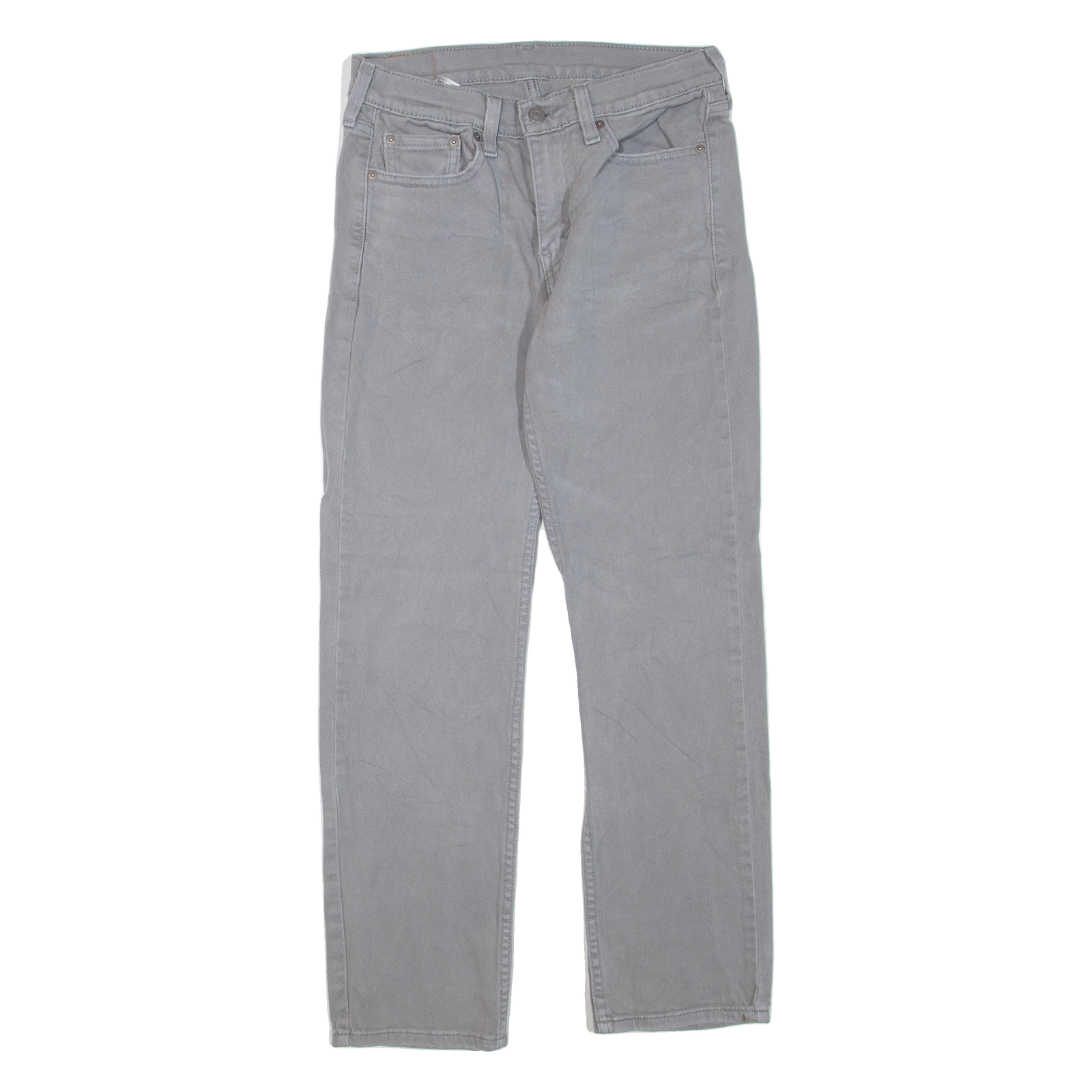 LEVI'S 514 Jeans Mens Grey Regular Straight W29 L30 Refurbished - N/A refurbished available on Cerqular
