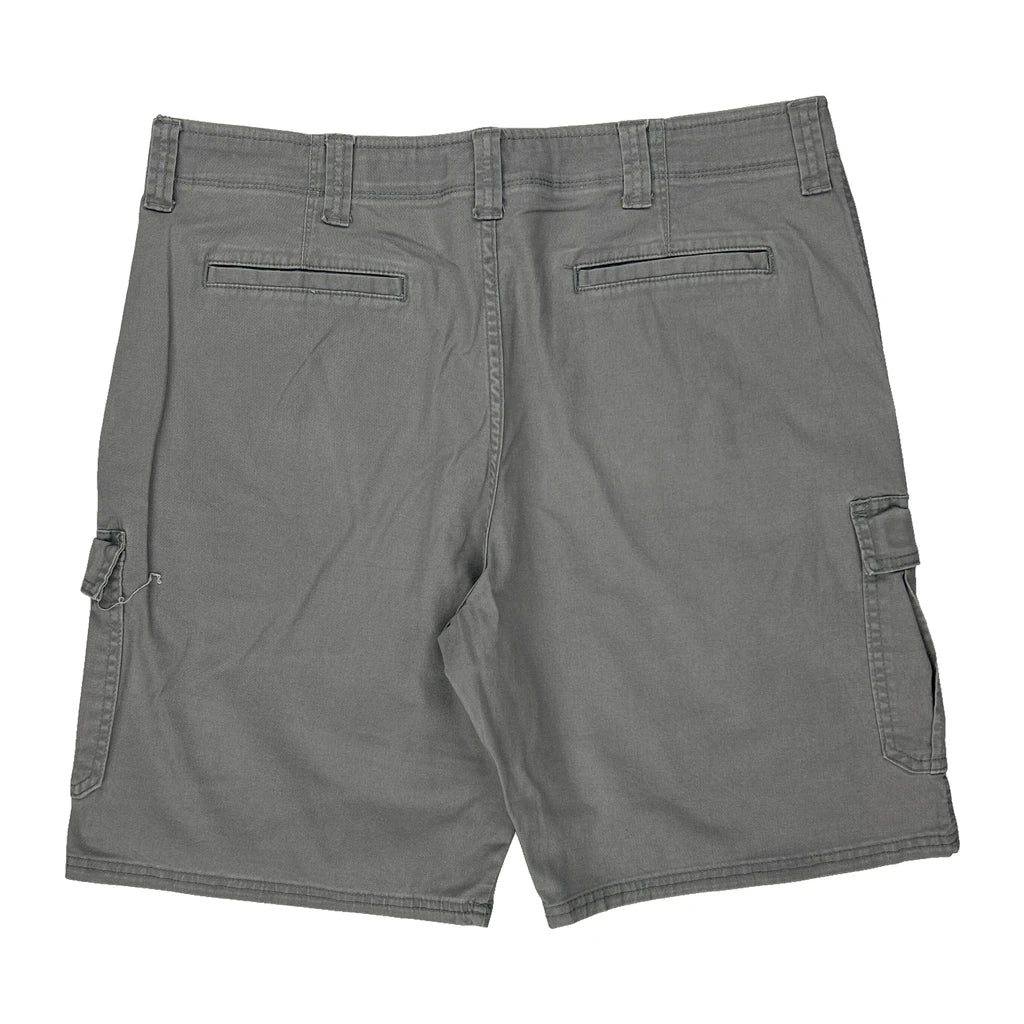 Wrangler Cargo Shorts - 36W 9L Grey Cotton Refurbished - Thrifted (note: this is a term often used to describe second- refurbished available on Cerqular