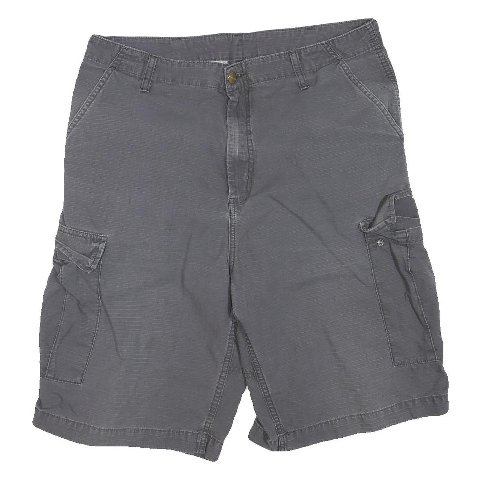 CARHARTT Mens Shorts Grey Cargo Cotton Blend M W34 Workwear Casual Pockets Refurbished - N/A refurbished available on Cerqular
