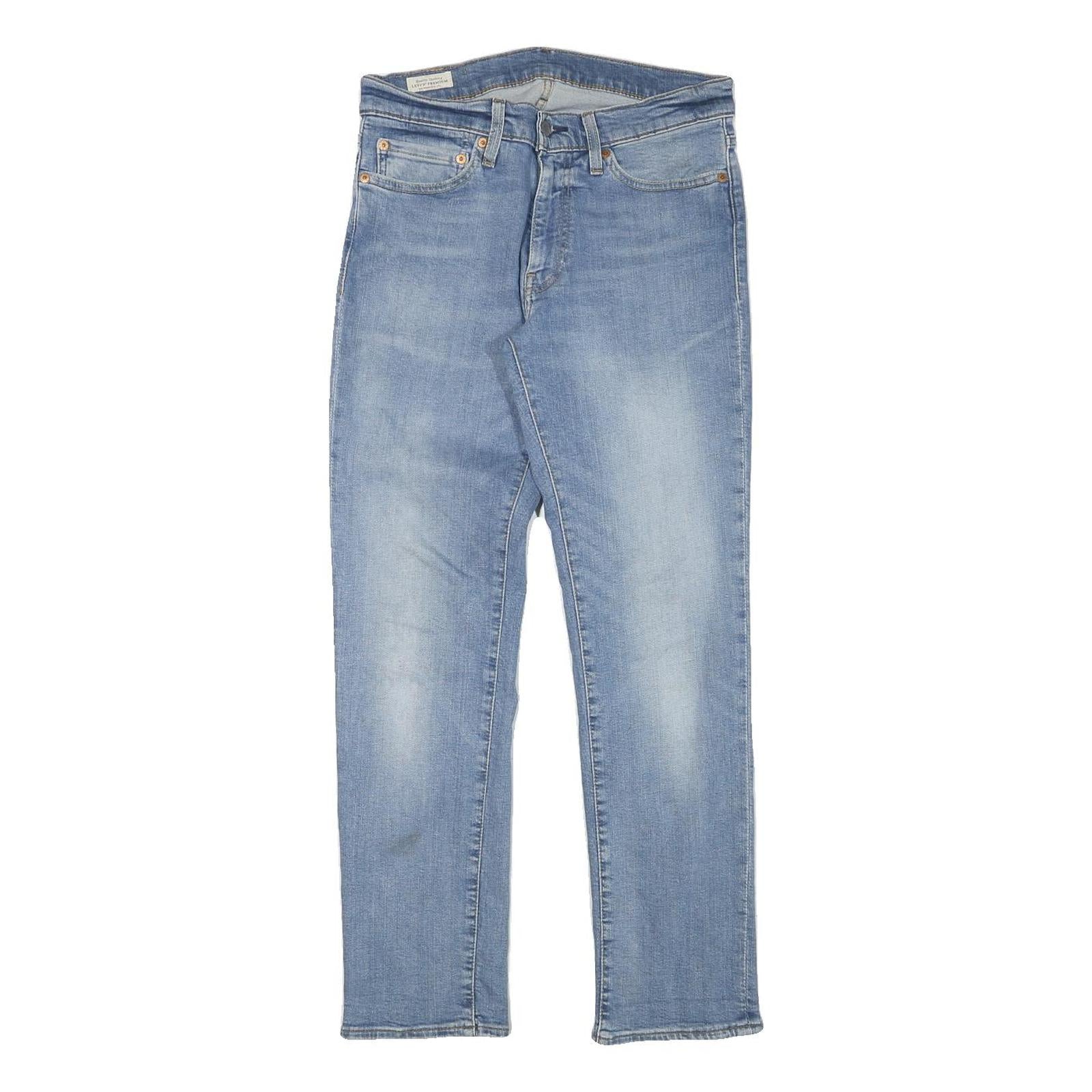 LEVI'S Mens Slim Blue Denim Light W30 L29 Cotton Blend Zip Jeans Classic Fit Refurbished - N/A refurbished available on Cerqular