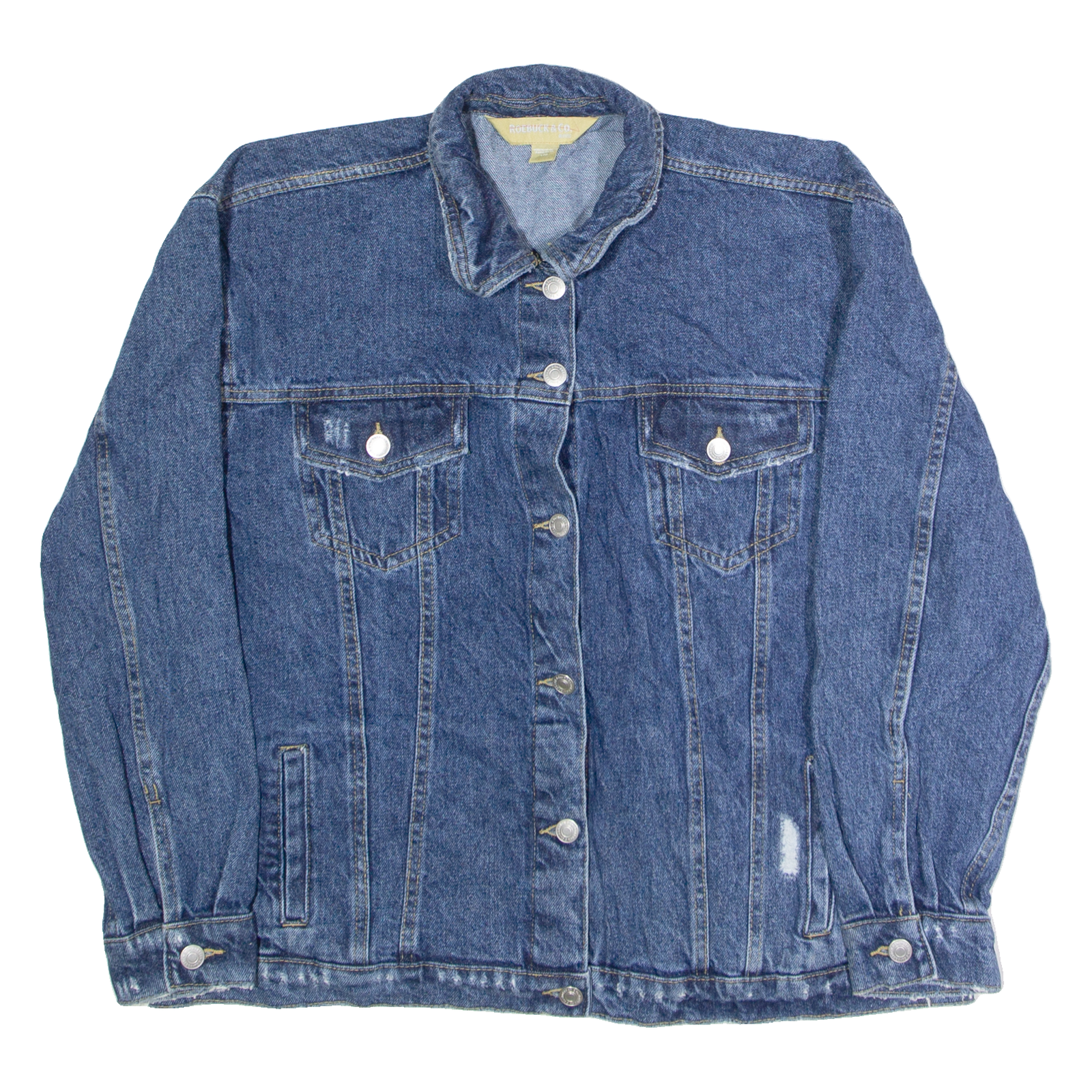 ROEBUCK AND CO Womens Denim Jacket Blue L Refurbished - N/A refurbished available on Cerqular