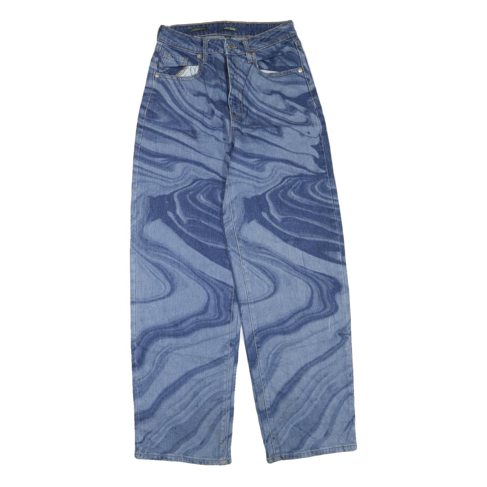 WILDFABLE Womens Jeans Blue Regular Straight Denim Light W28 L32 Unique Pattern Refurbished - N/A refurbished available on Cerqular