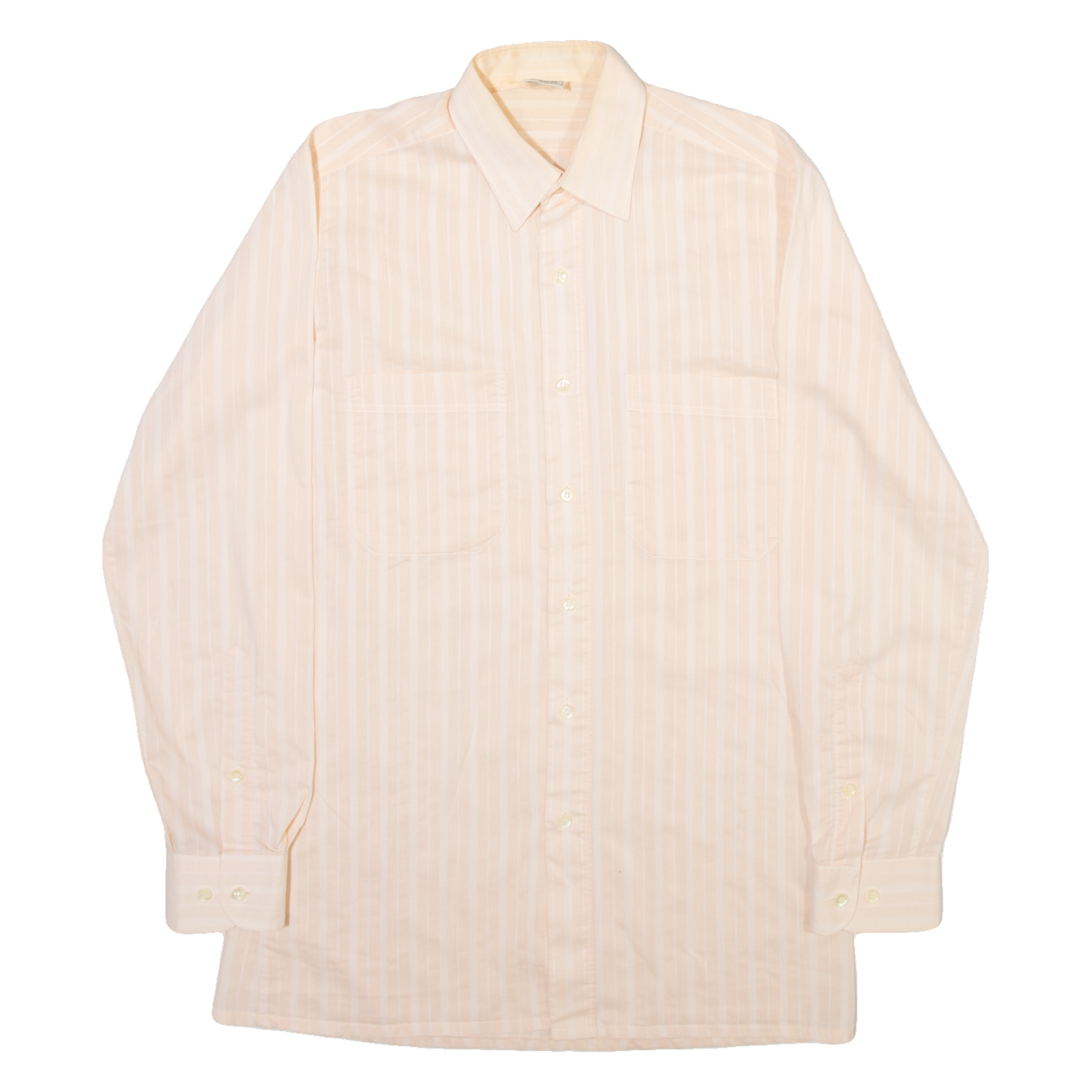 Mens Shirt Pink Striped Long Sleeve S Refurbished - N/A refurbished available on Cerqular