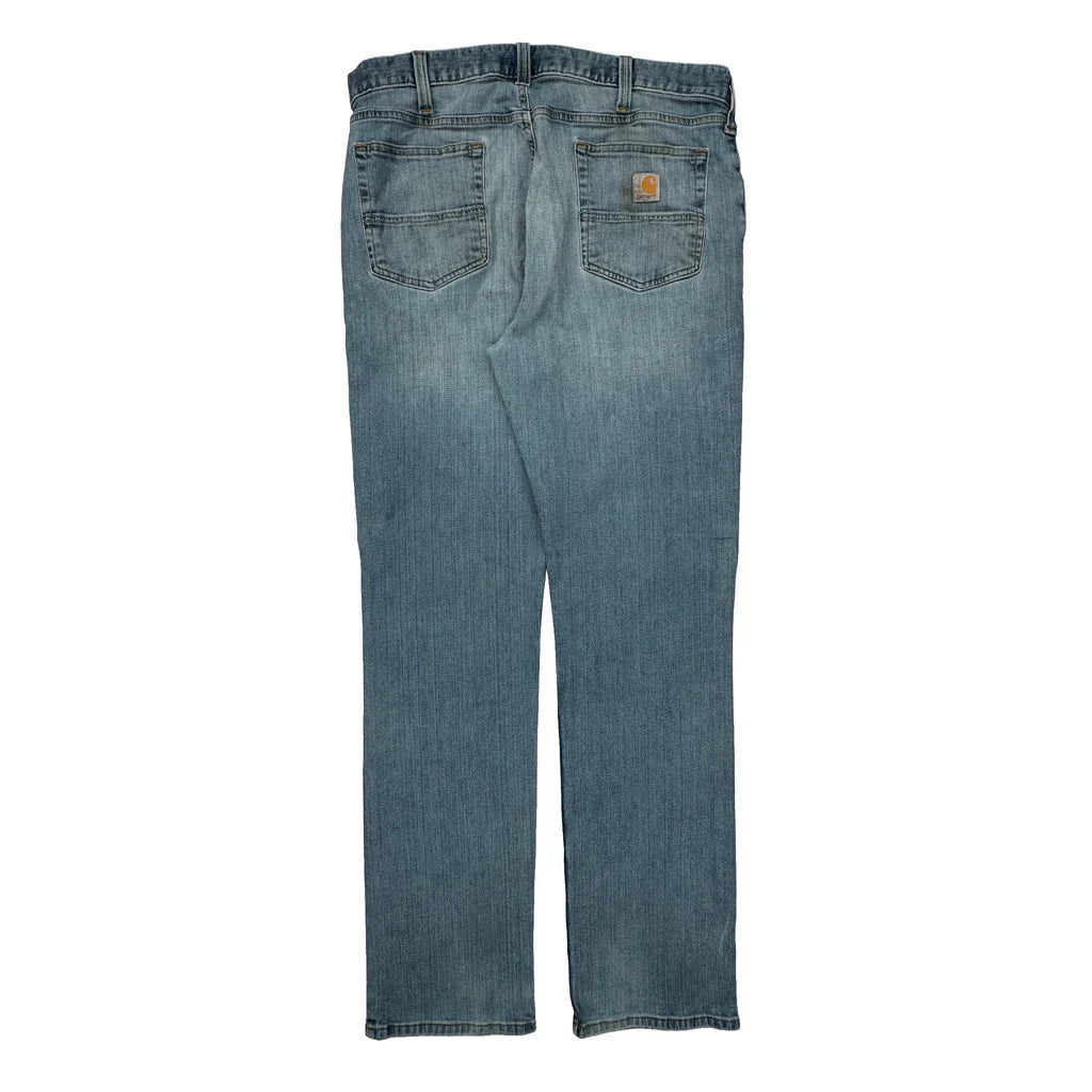 Carhartt Jeans - 34W 34L Light Wash Cotton Blend Refurbished - Thrifted (note: this is a term often used to describe second- refurbished available on Cerqular